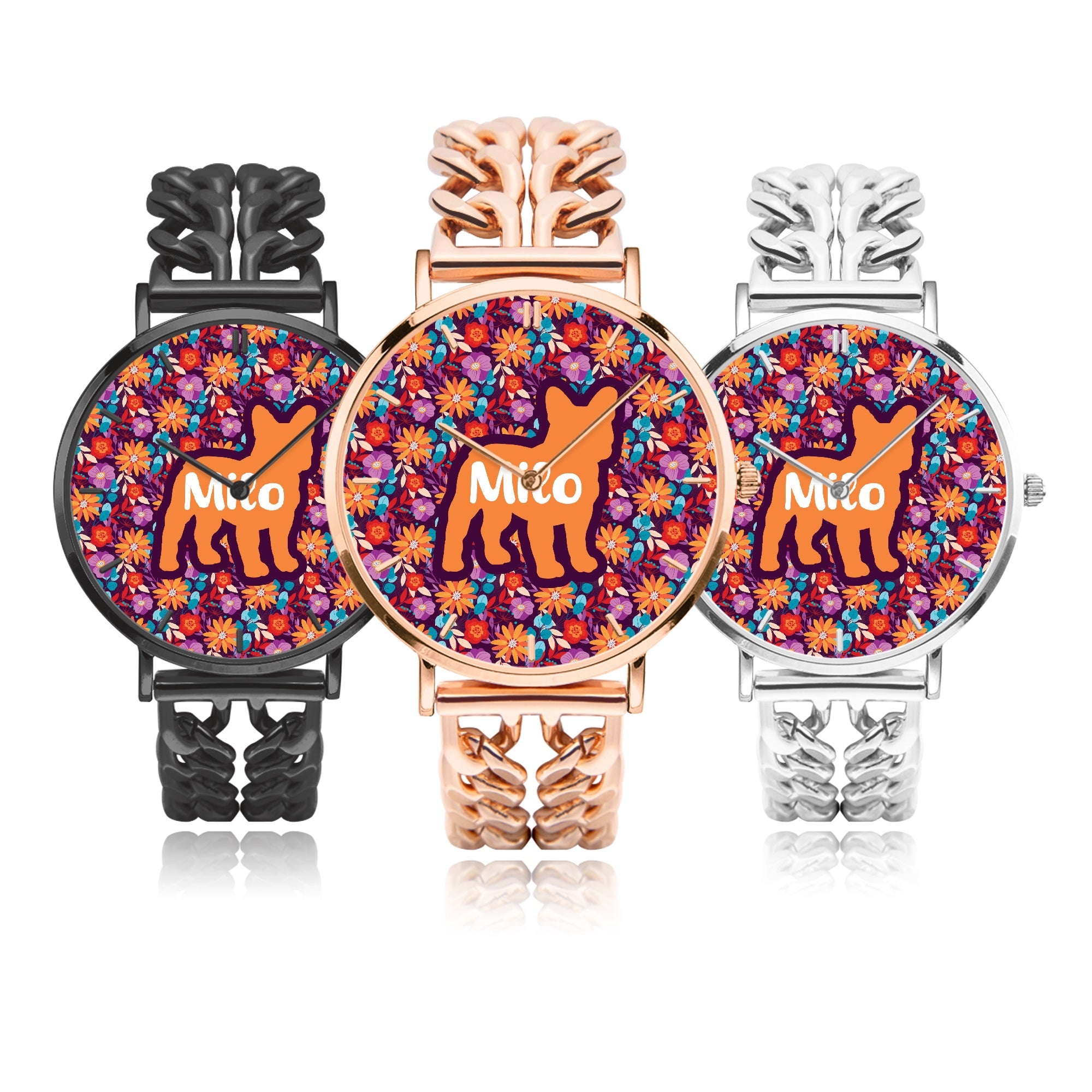French Bulldog Personalized Quartz Timepiece for Frenchie Fans-fadou