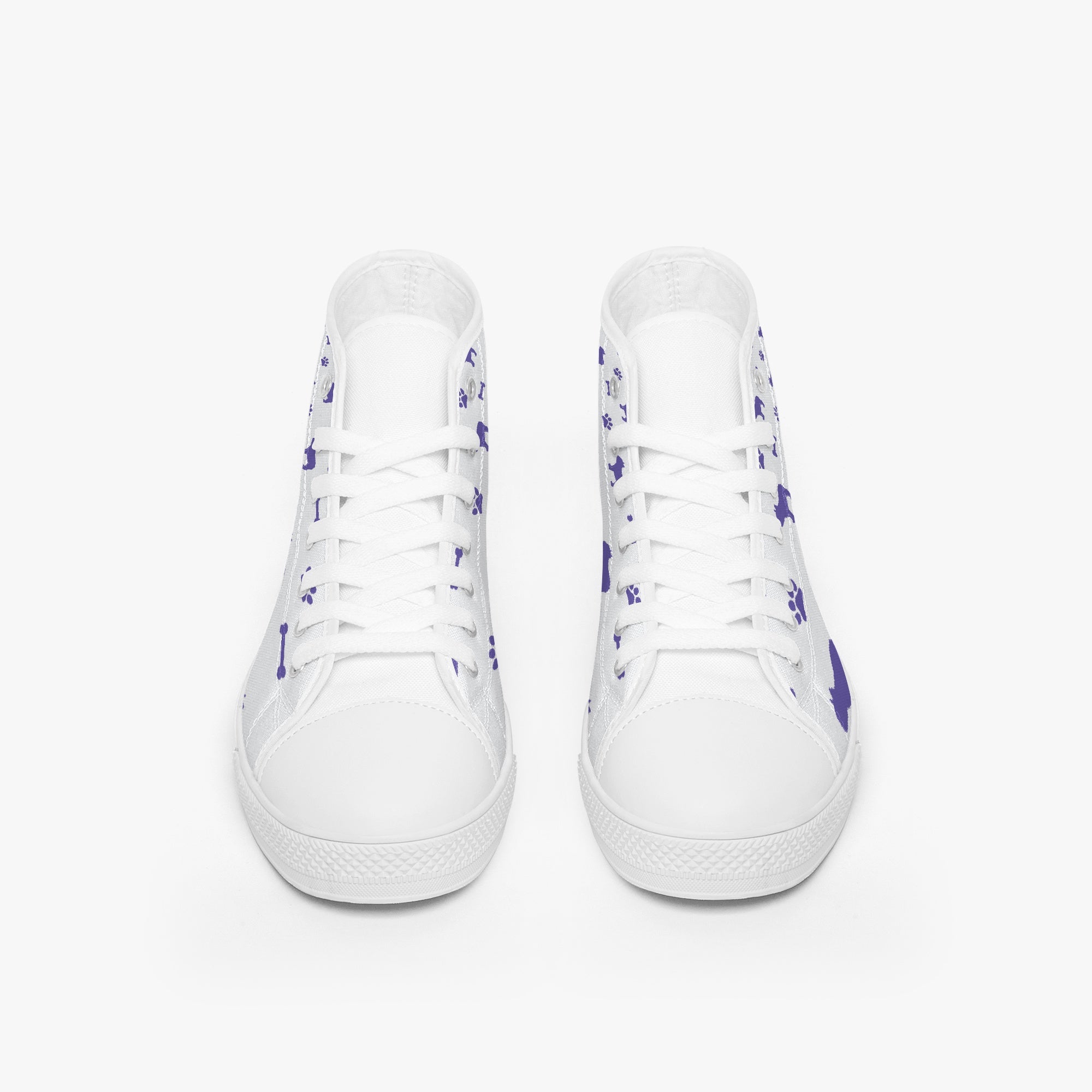 French Bulldog High-Top High-Top Shoes for Everyday Wear-fadou