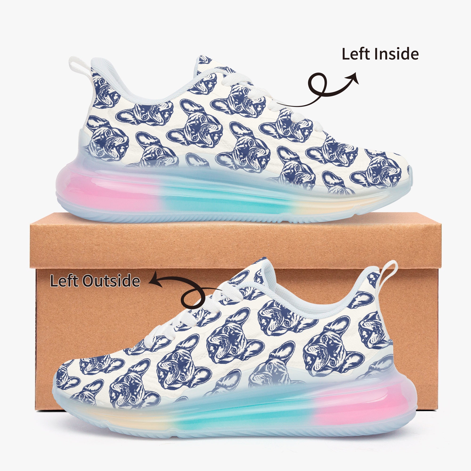 French Bulldog Lightweight Classic Sneakers for Dog Moms & Dads-fadou