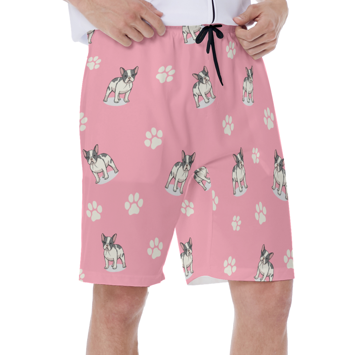 JASPER French Bulldog Board Shorts for Frenchie Enthusiasts-fadou