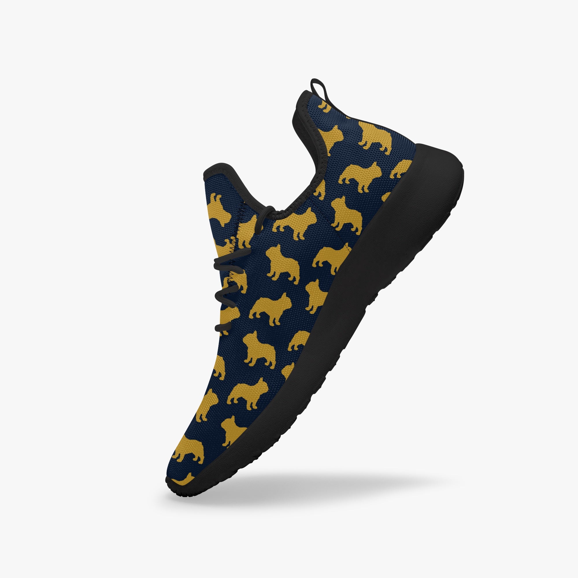 French Bulldog Classic Canvas Sneakers for Frenchie Enthusiasts-fadou