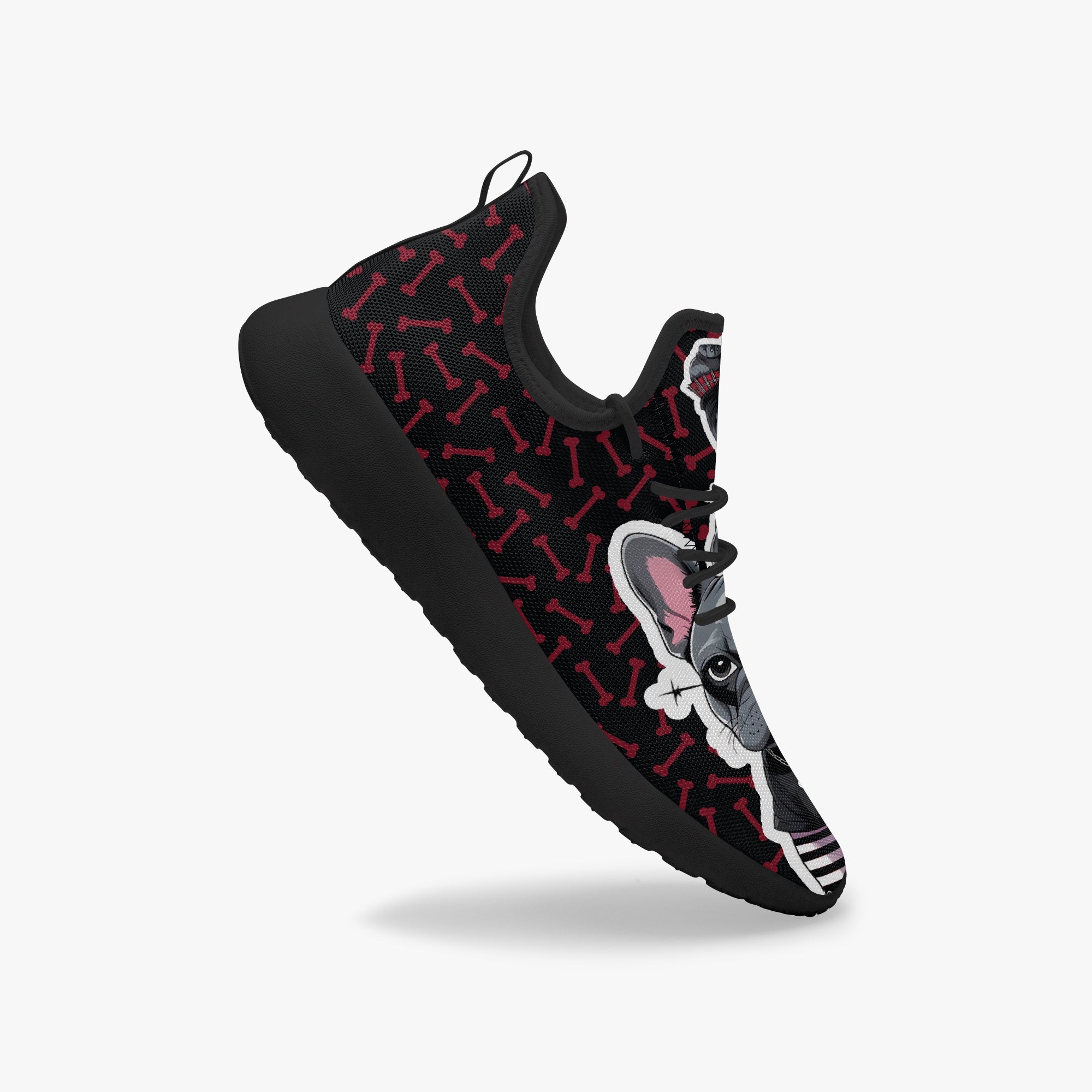 French Bulldog Canvas Sneakers for Frenchie Enthusiasts-fadou