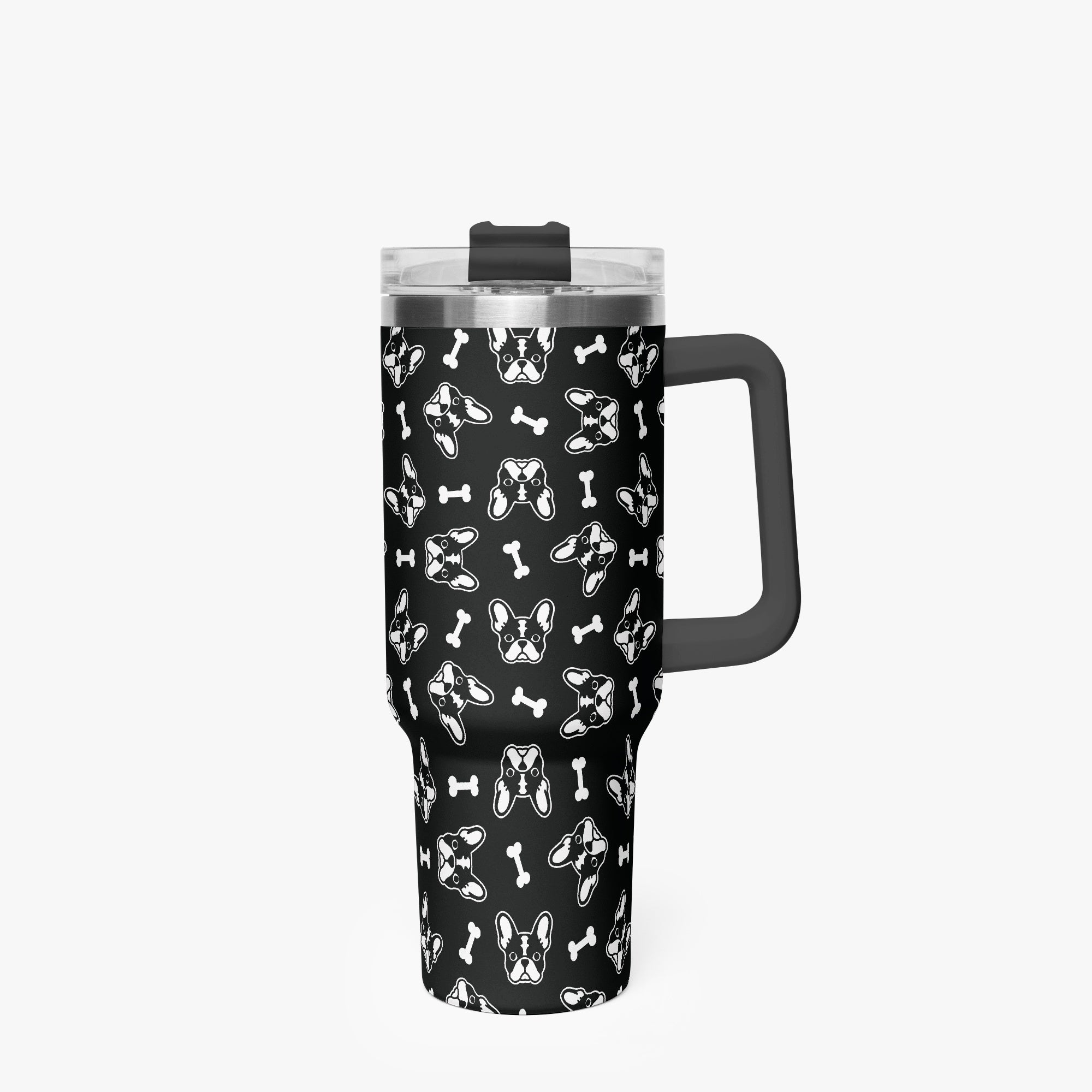 Cort French Bulldog Stainless Tumbler for Bulldog Owners-fadou