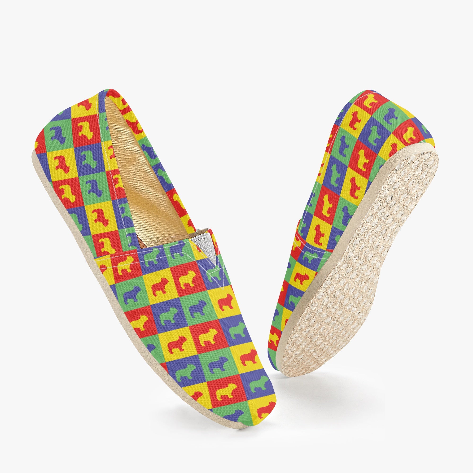 French Bulldog Casual High-Top Shoes for Frenchie Enthusiasts-fadou