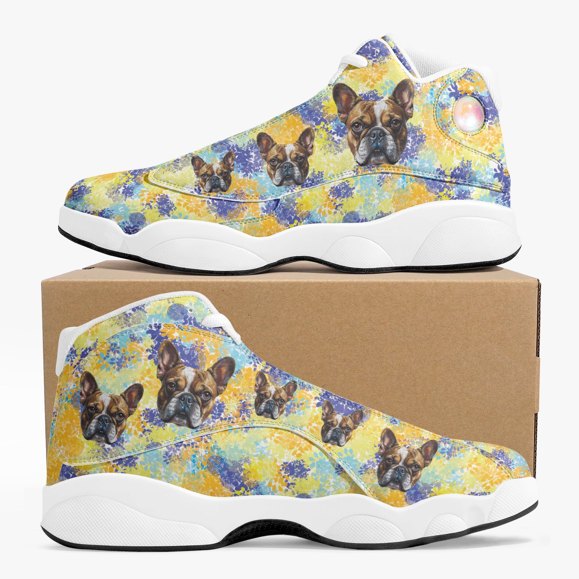 Coco French Bulldog Casual Footwear for Frenchie Enthusiasts-fadou