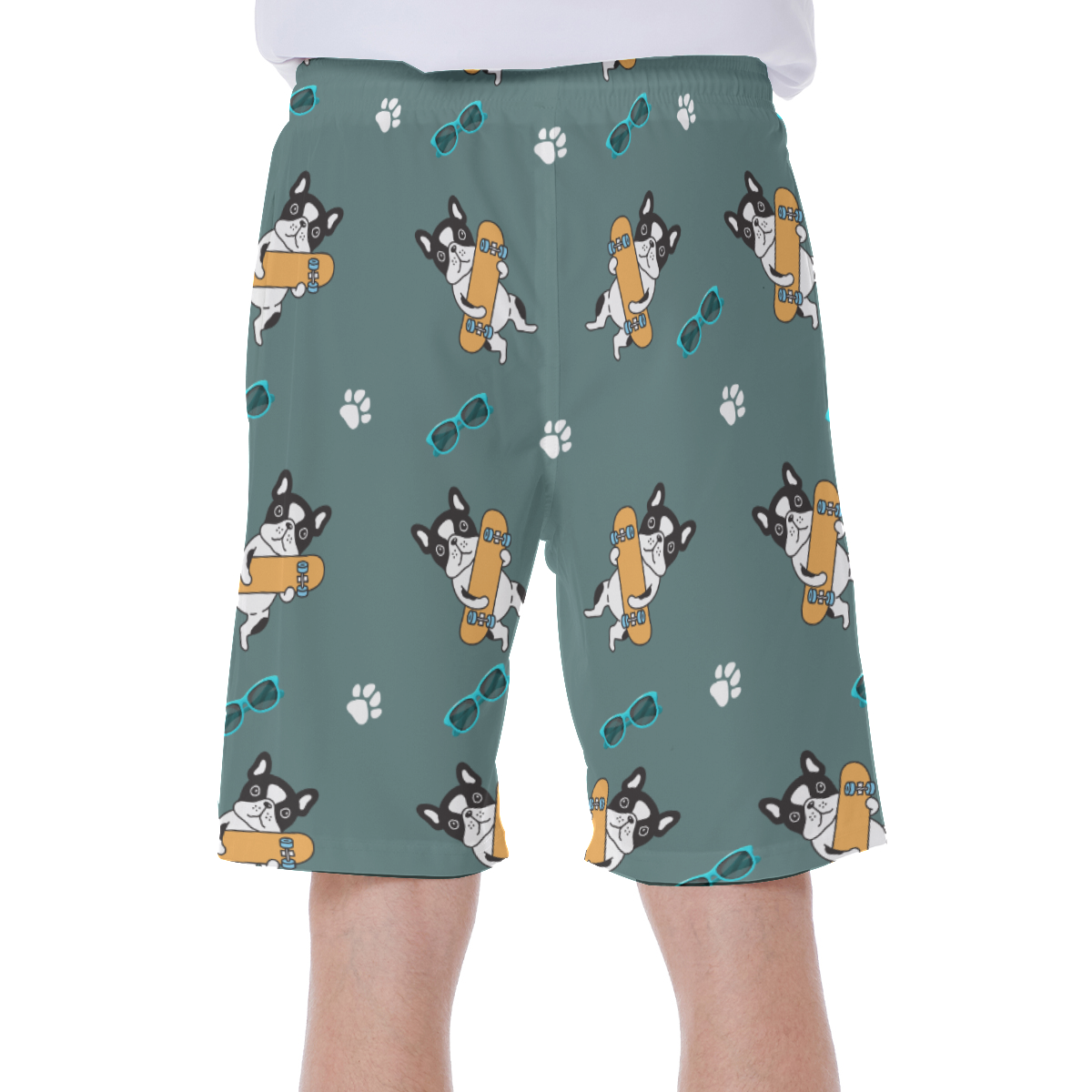 WALTER French Bulldog Beach Shorts for Frenchie Enthusiasts-fadou