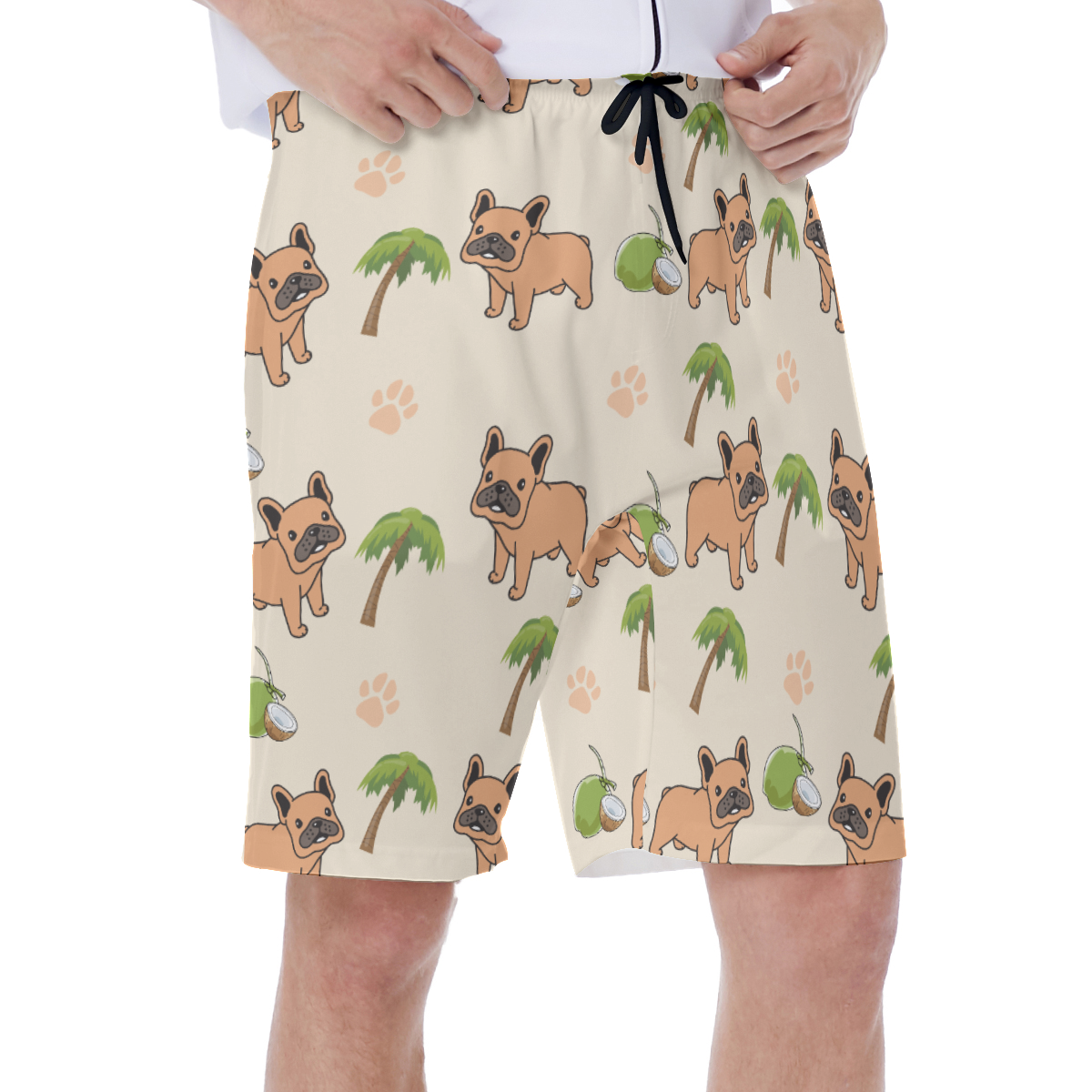 APOLLO - Men's Beach Shorts for Frenchie Fans Everywhere-fadou
