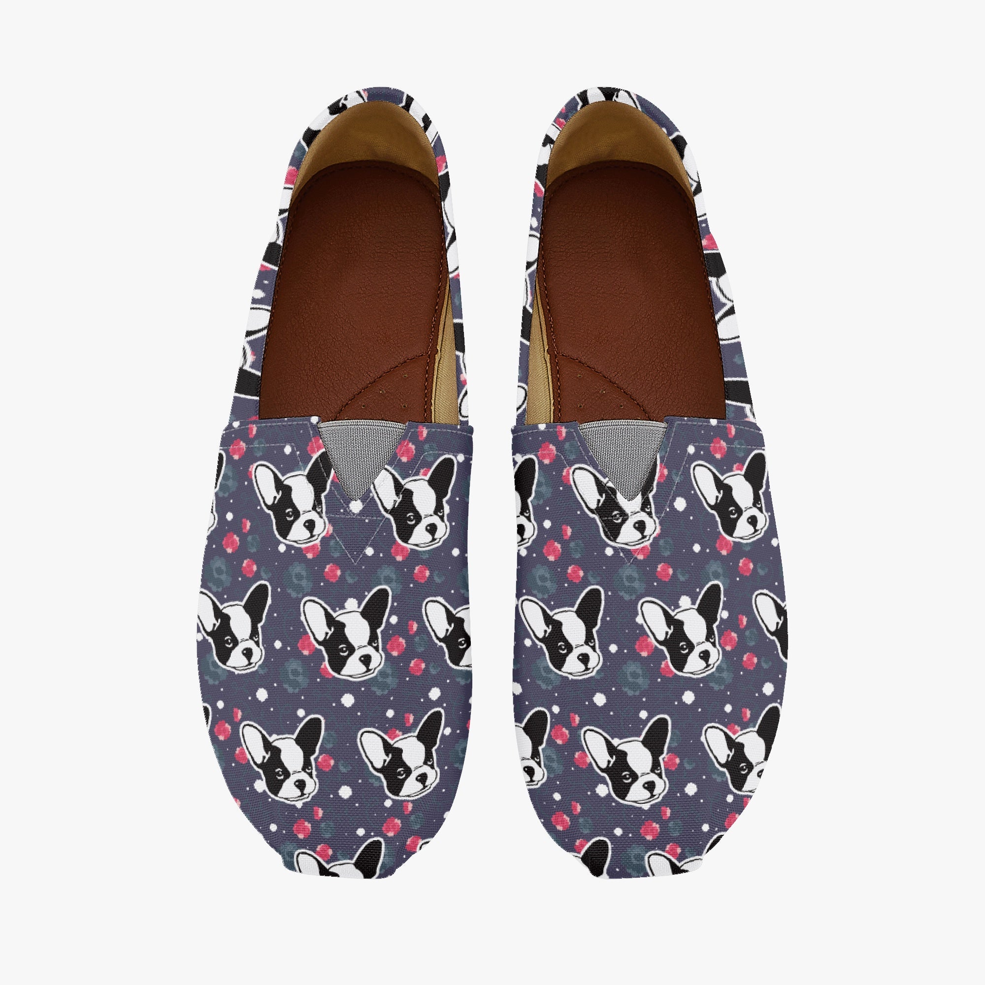 French Bulldog Casual Classic Sneakers for Dog Park Days-fadou