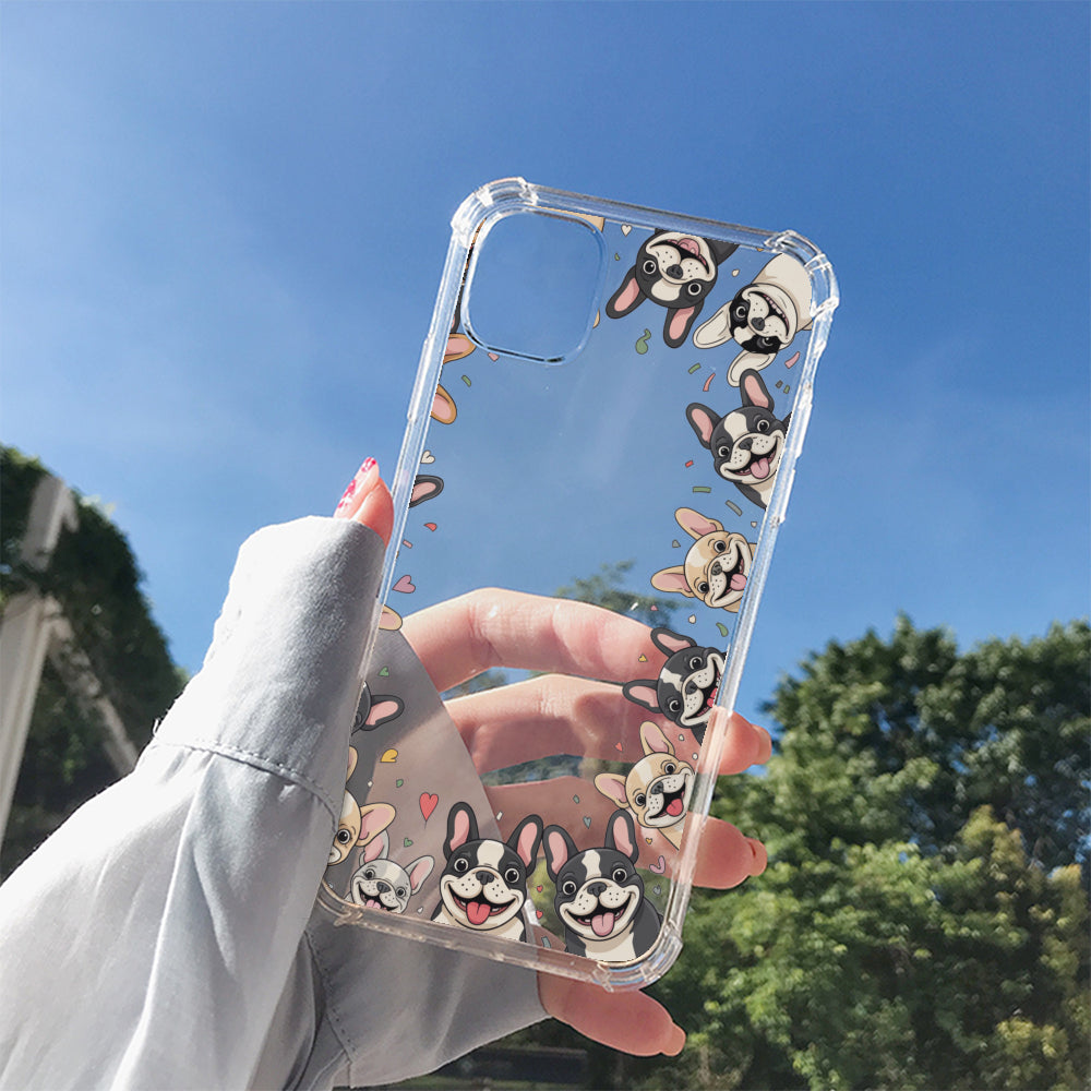 Clear Silicone Protective Case for Frenchie Enthusiasts-fadou