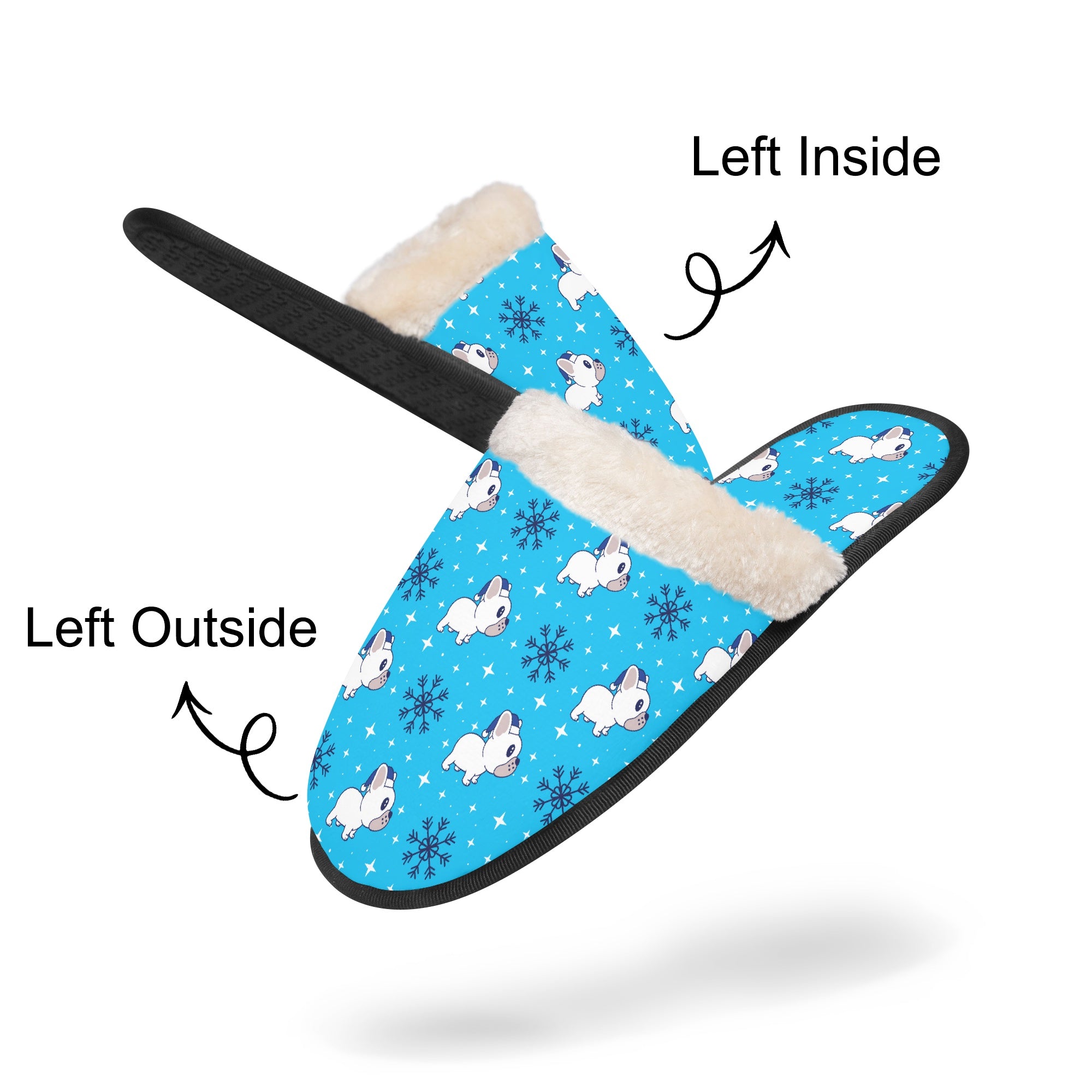 Waffle French Bulldog Soft House Shoes for Everyday Wear-fadou