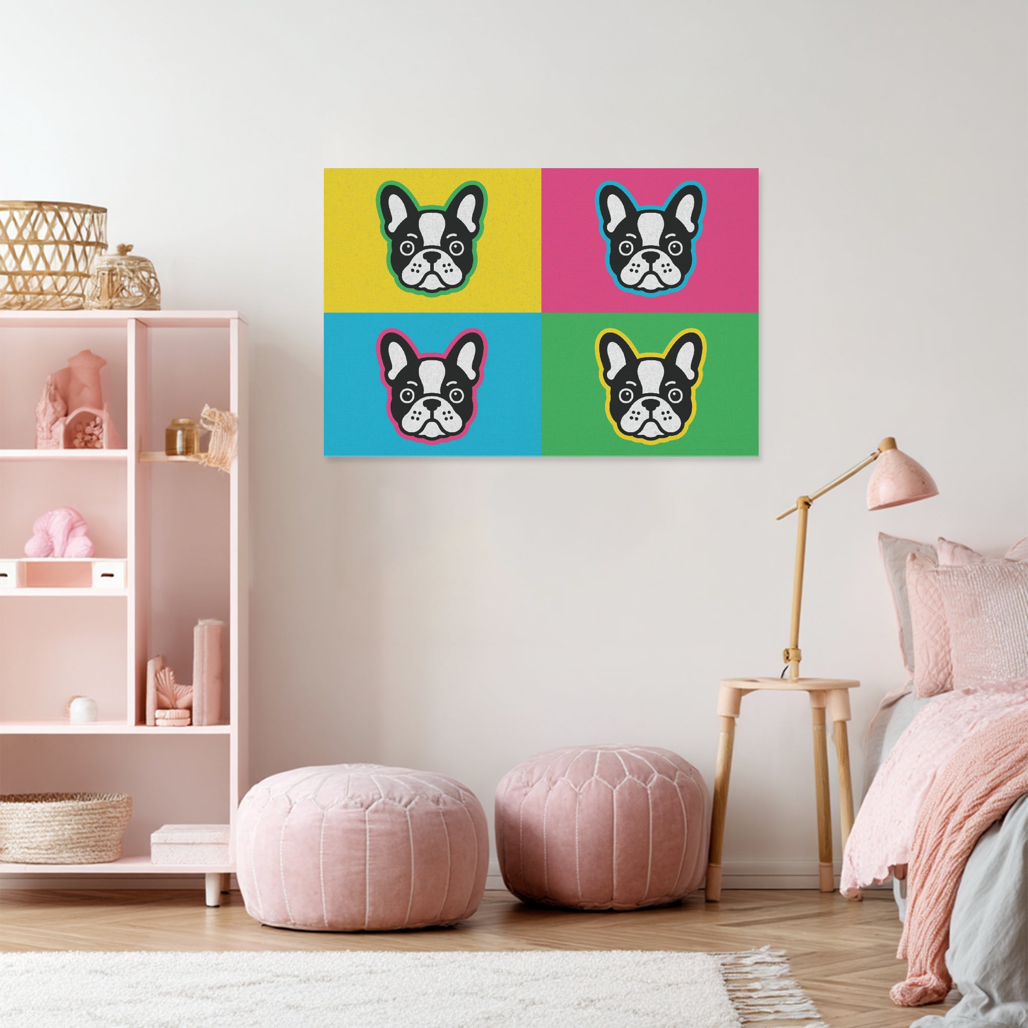 French Bulldog Adorable Decorative Canvas for Dog Park Days-fadou