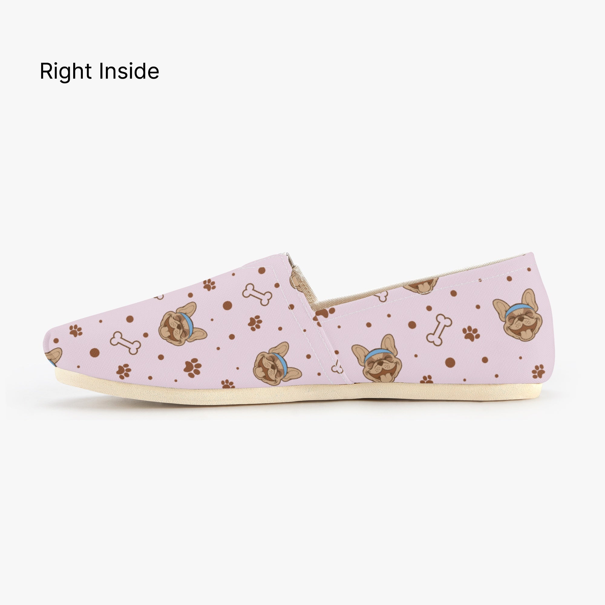 French Bulldog Casual Canvas Sneakers for Dog Moms & Dads-fadou