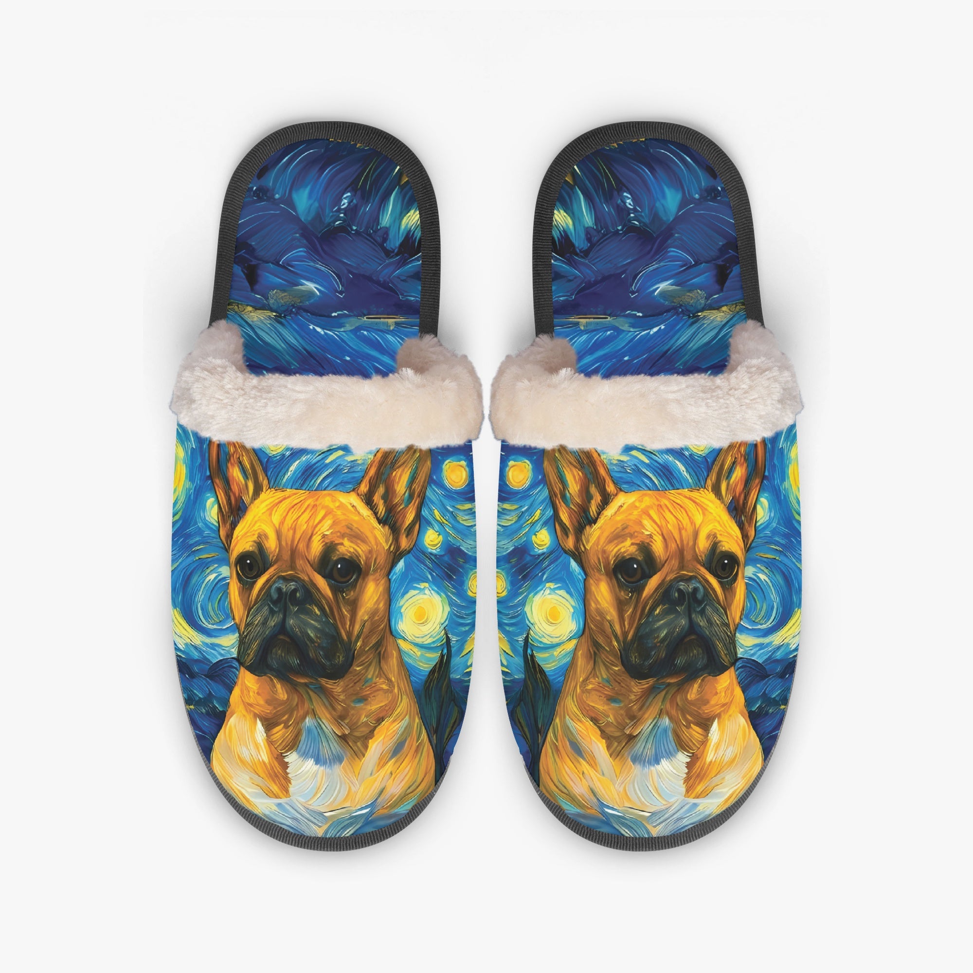 Simone French Bulldog Cozy Slippers for Dog Moms & Dads-fadou