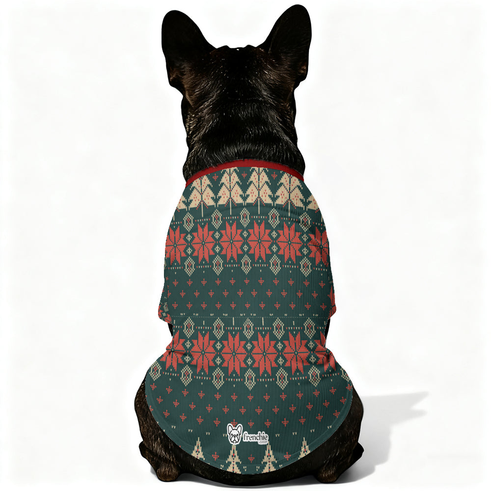 French Bulldog Christmas Pet Sweater for Training Sessions-fadou