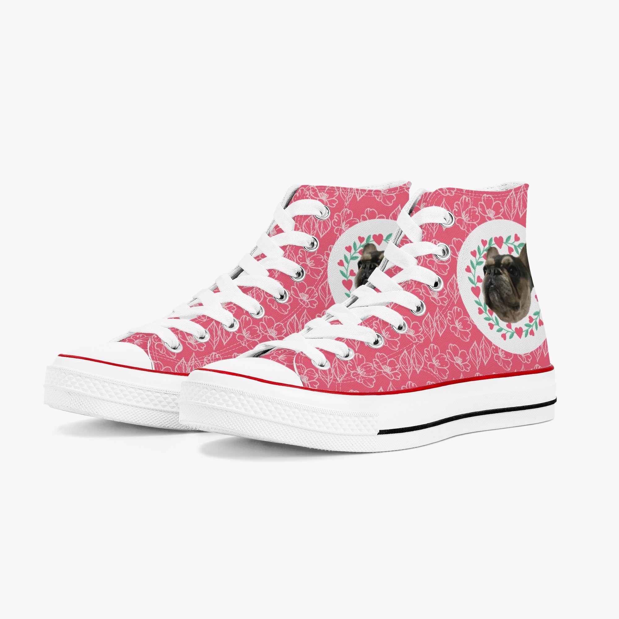 High-Top Personalized Classic Sneakers for Dog Park Days-fadou