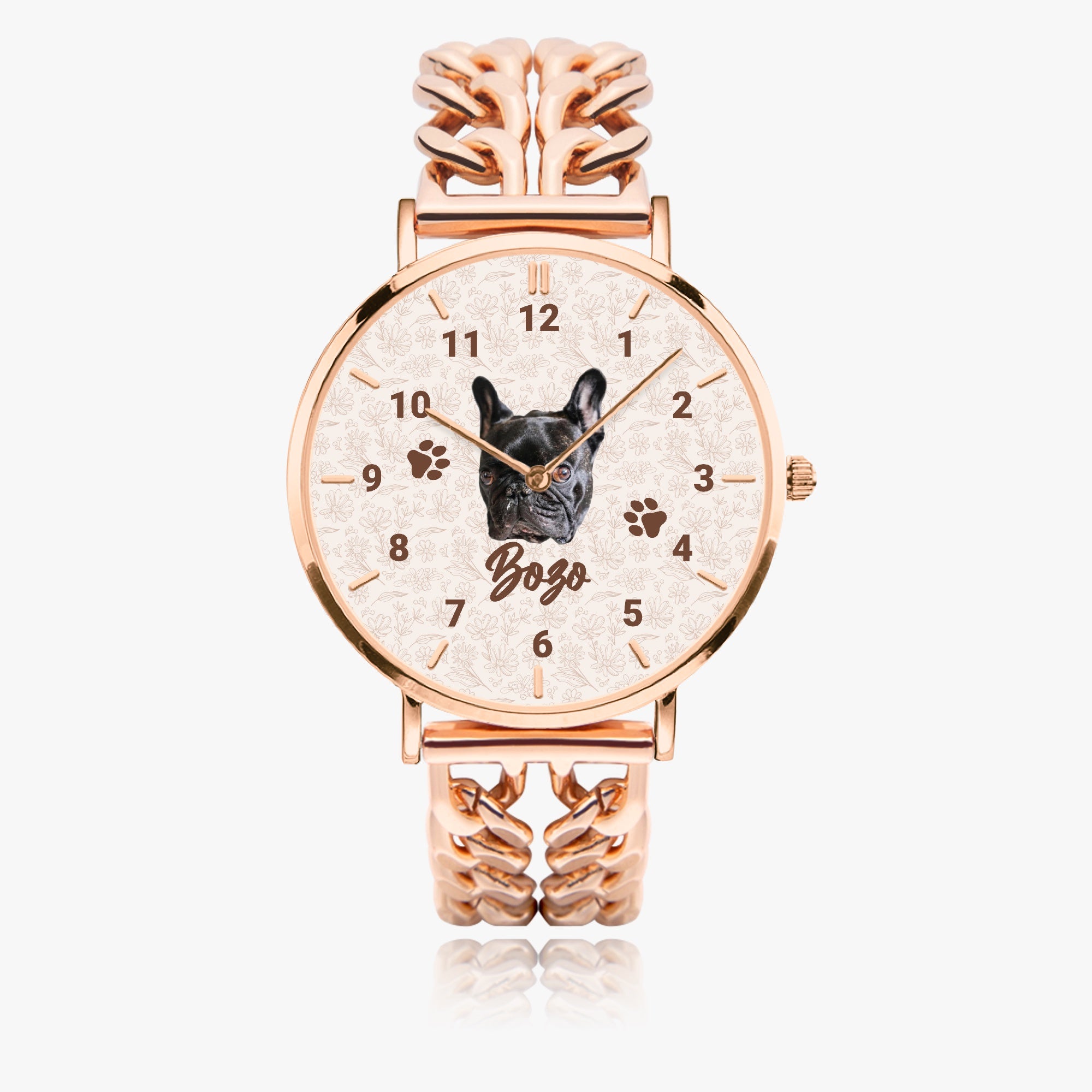 French Bulldog Personalized Casual Watch for Frenchie Fans-fadou