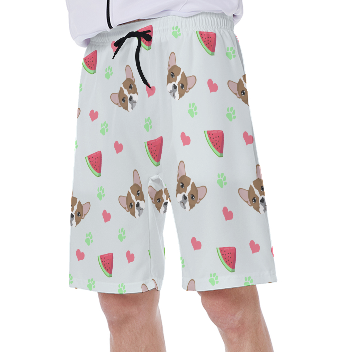 OZZY French Bulldog Board Shorts for Frenchie Enthusiasts-fadou