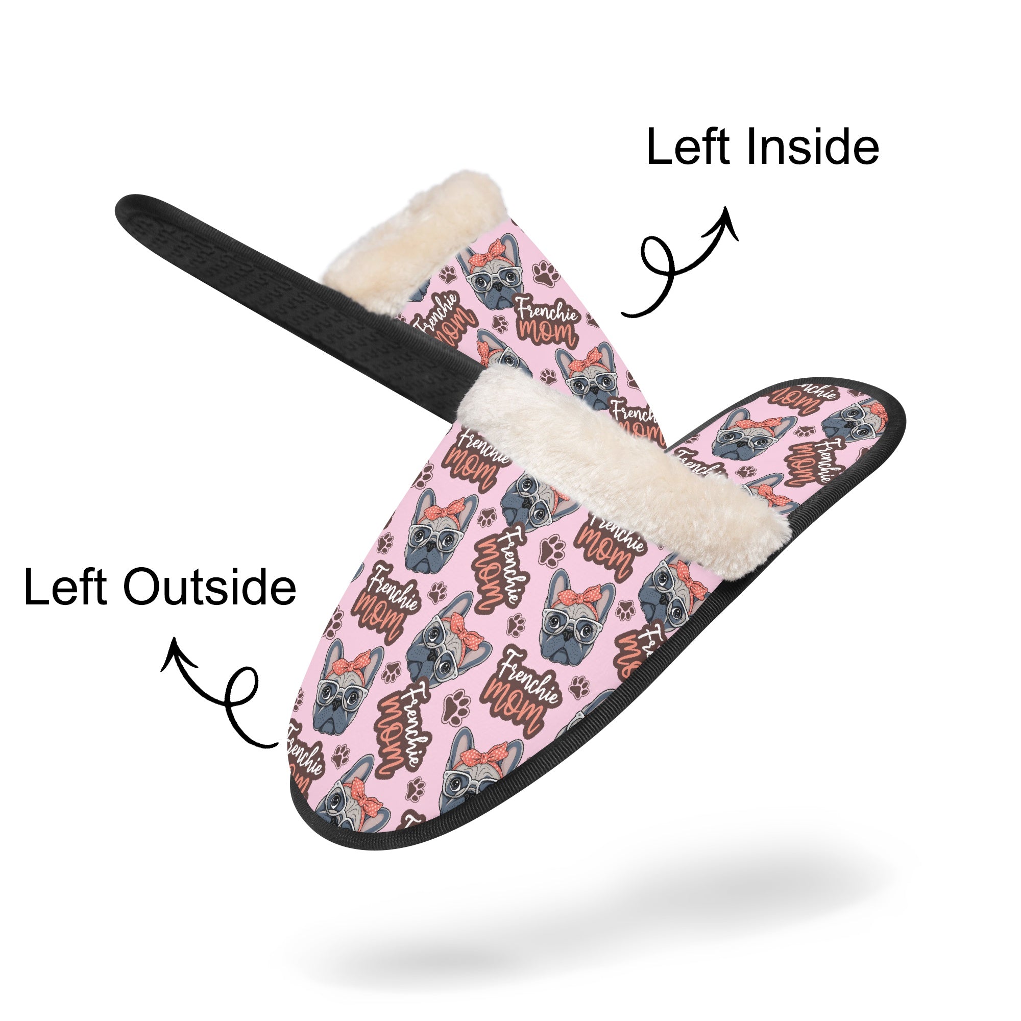 Frenchie Winter House Slippers for Frenchie Enthusiasts-fadou