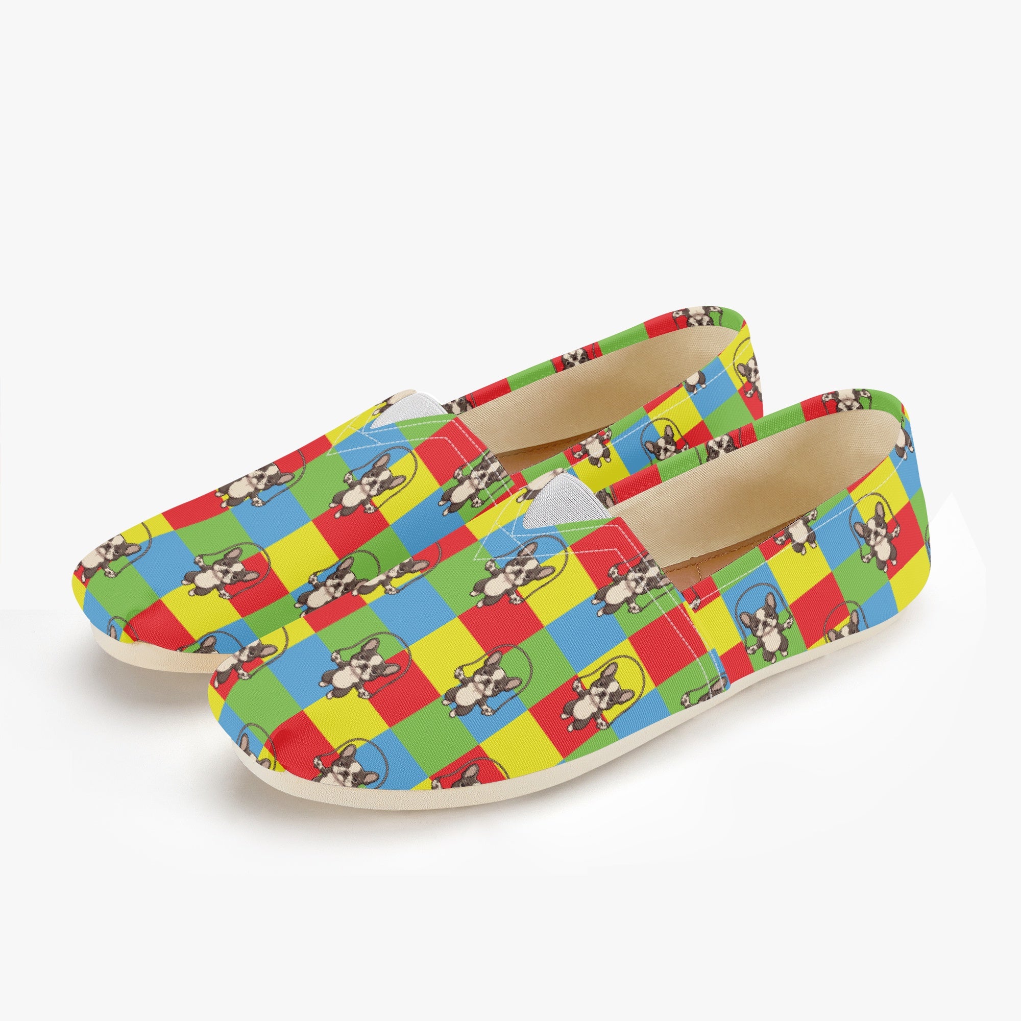 Zorilla French Bulldog Casual Footwear for Frenchie Fans-fadou