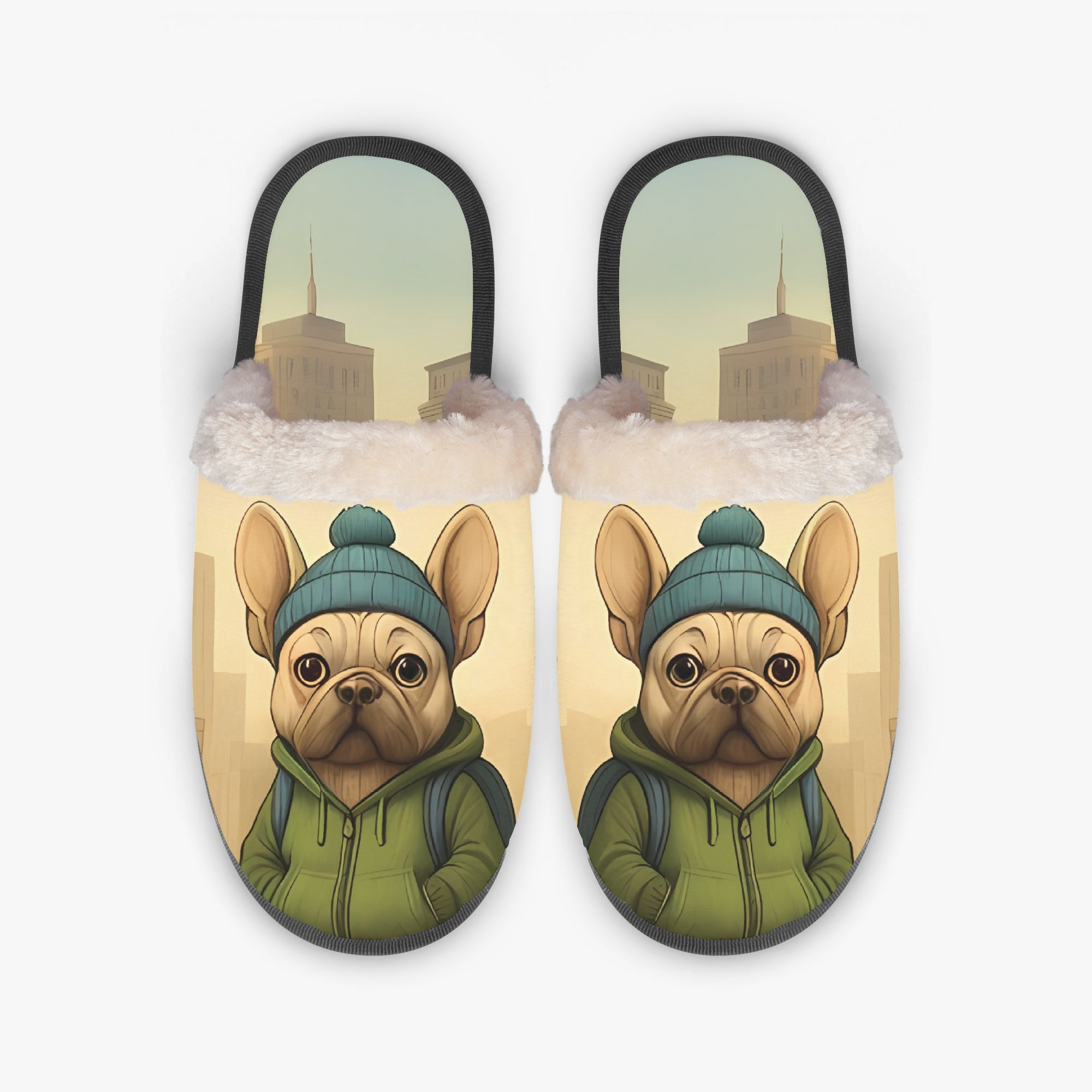 French Bulldog Cozy Soft House Shoes for Frenchie Enthusiasts-fadou