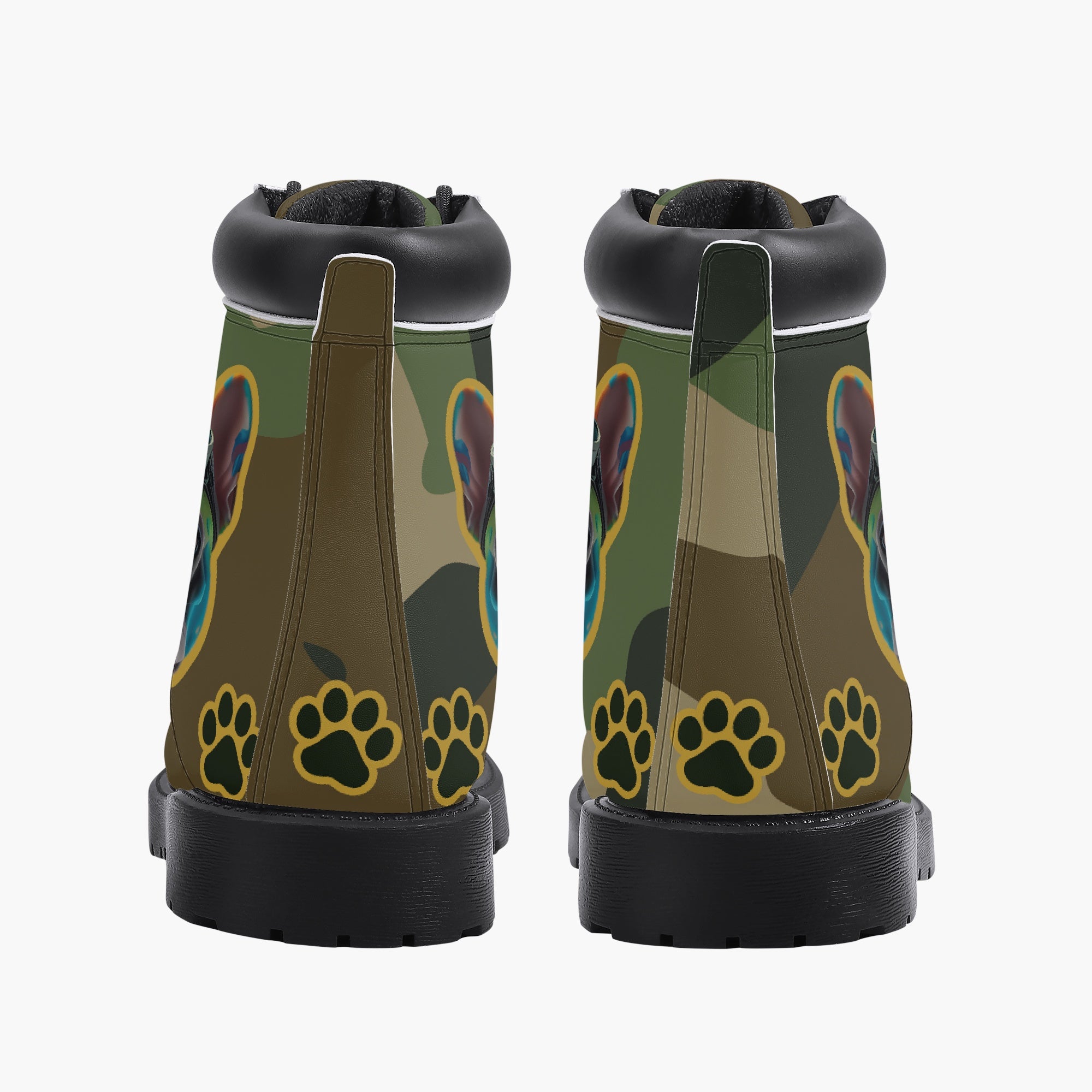 French Bulldog Leather Fashion Boots for Frenchie Enthusiasts-fadou