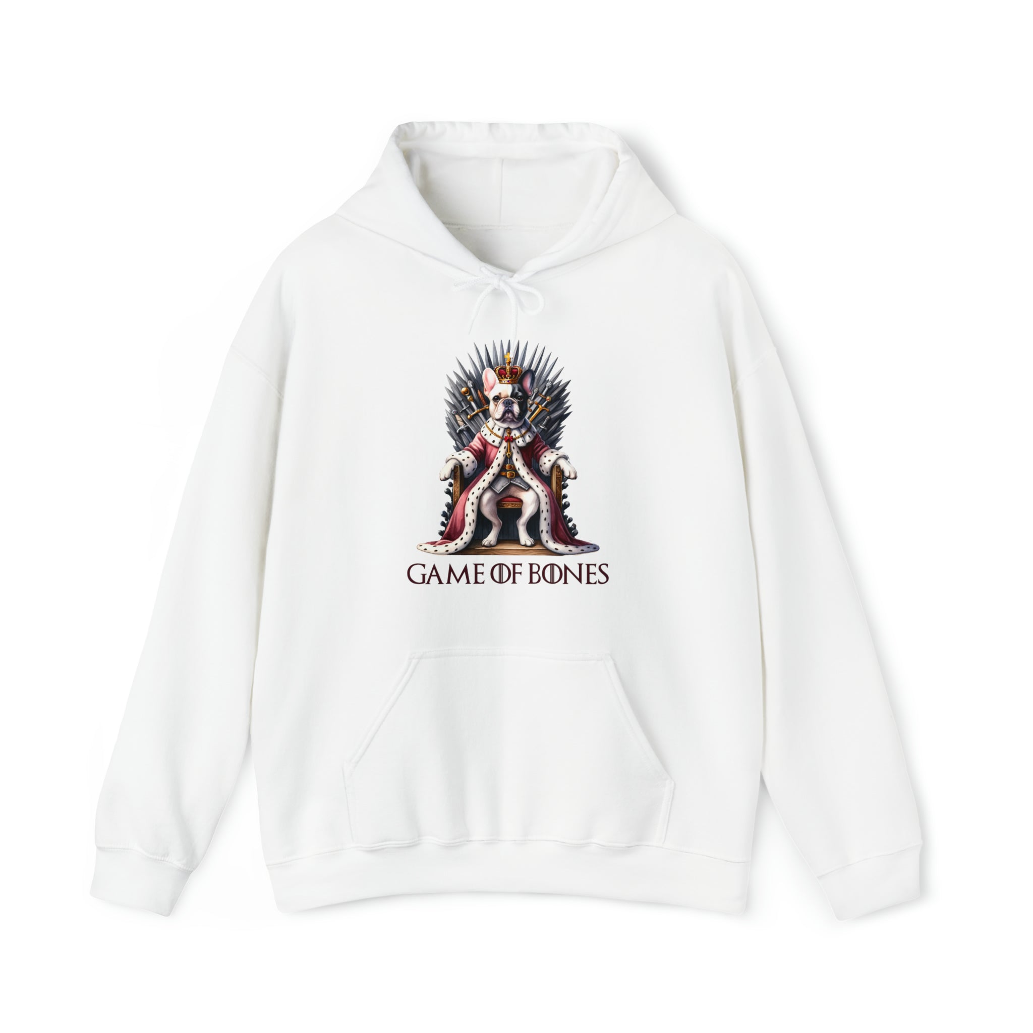 Game French Bulldog Fleece Hoodie for Outdoor Adventures-fadou