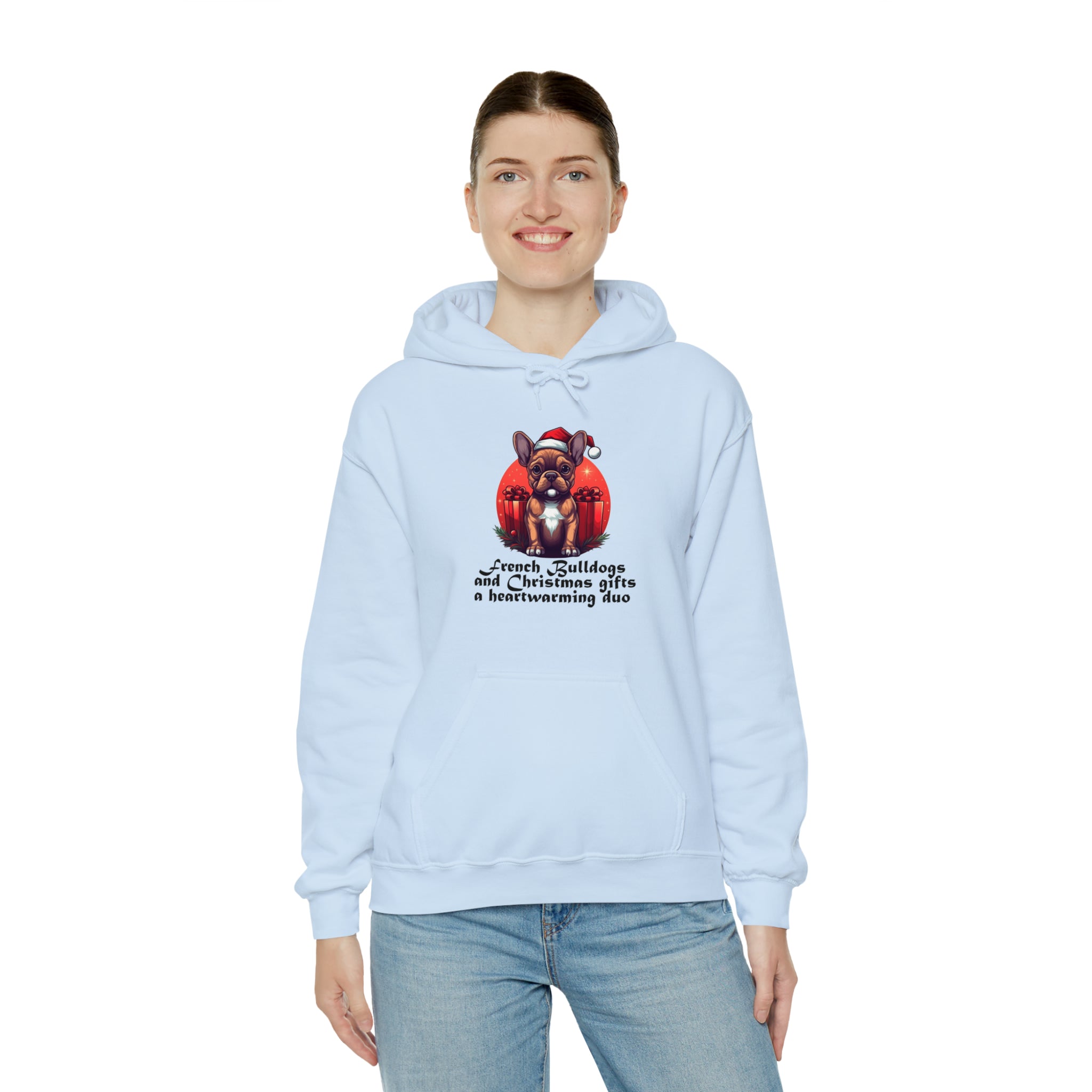 French Bulldog Christmas Dog Hoodie for Flat-Face Breeds-fadou