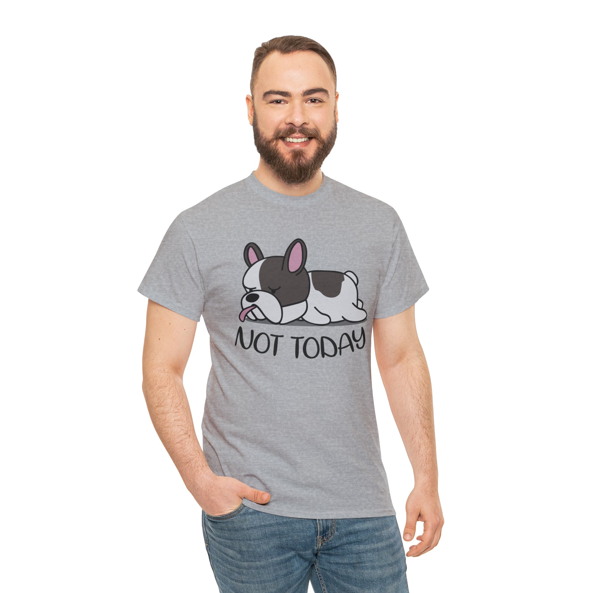 French Bulldog Cotton Cotton T-Shirt for Dog Moms & Dads-fadou