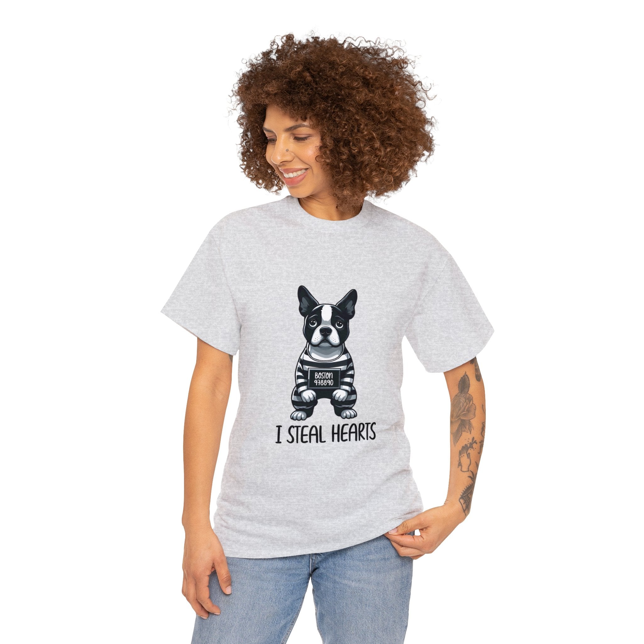 Riley - Unisex Tshirts for Boston Terrier Lovers for Everyday Wear-fadou