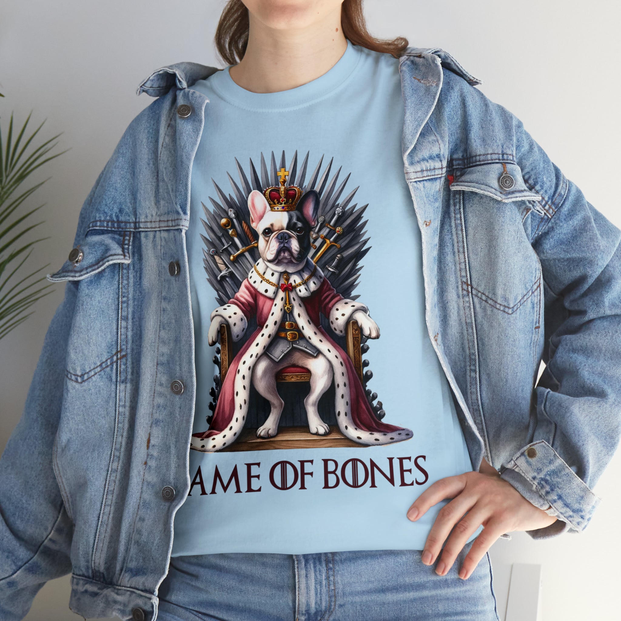 French Bulldog Cotton Graphic Tee for Frenchie Enthusiasts-fadou