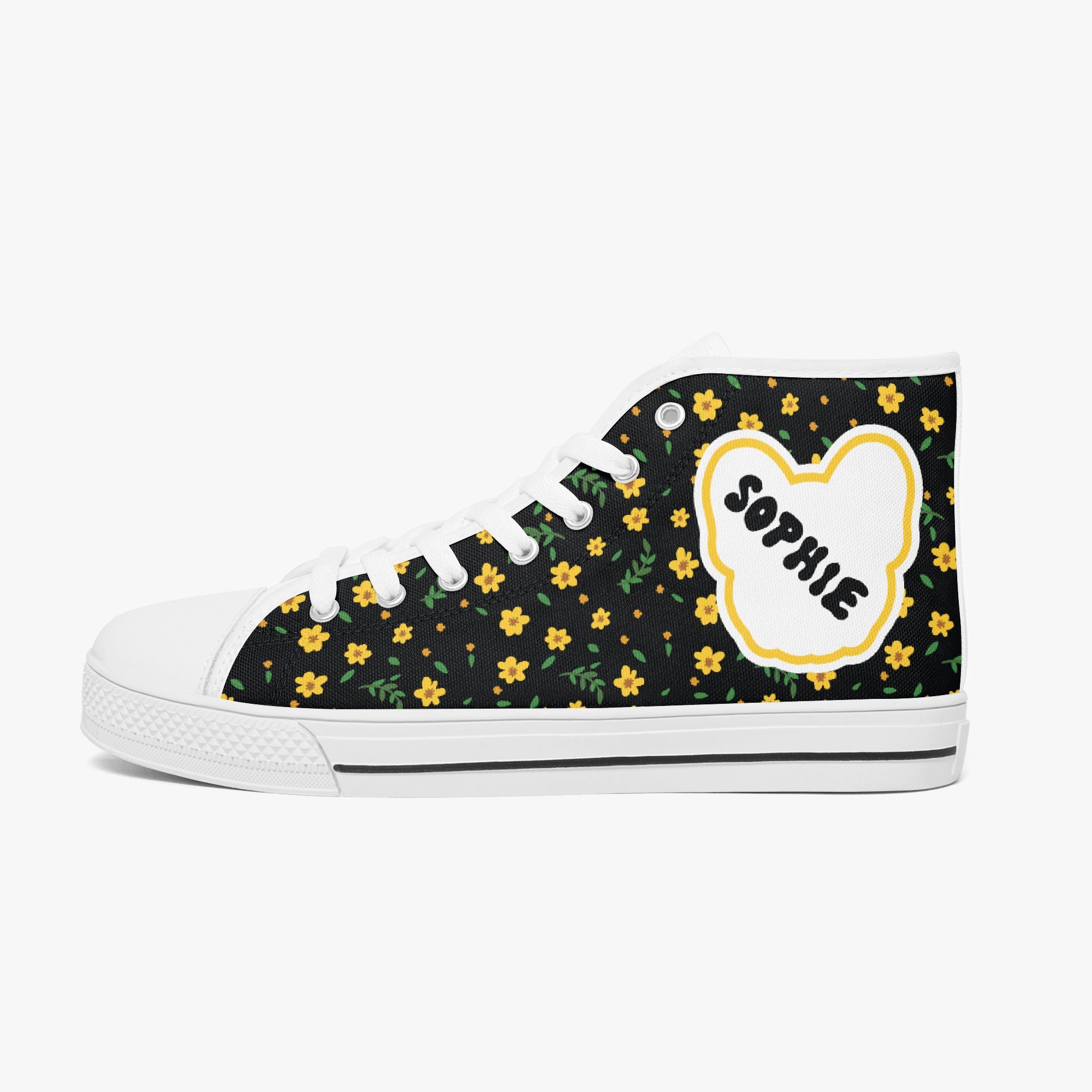 Licorice Personalized Canvas Sneakers for Everyday Wear-fadou