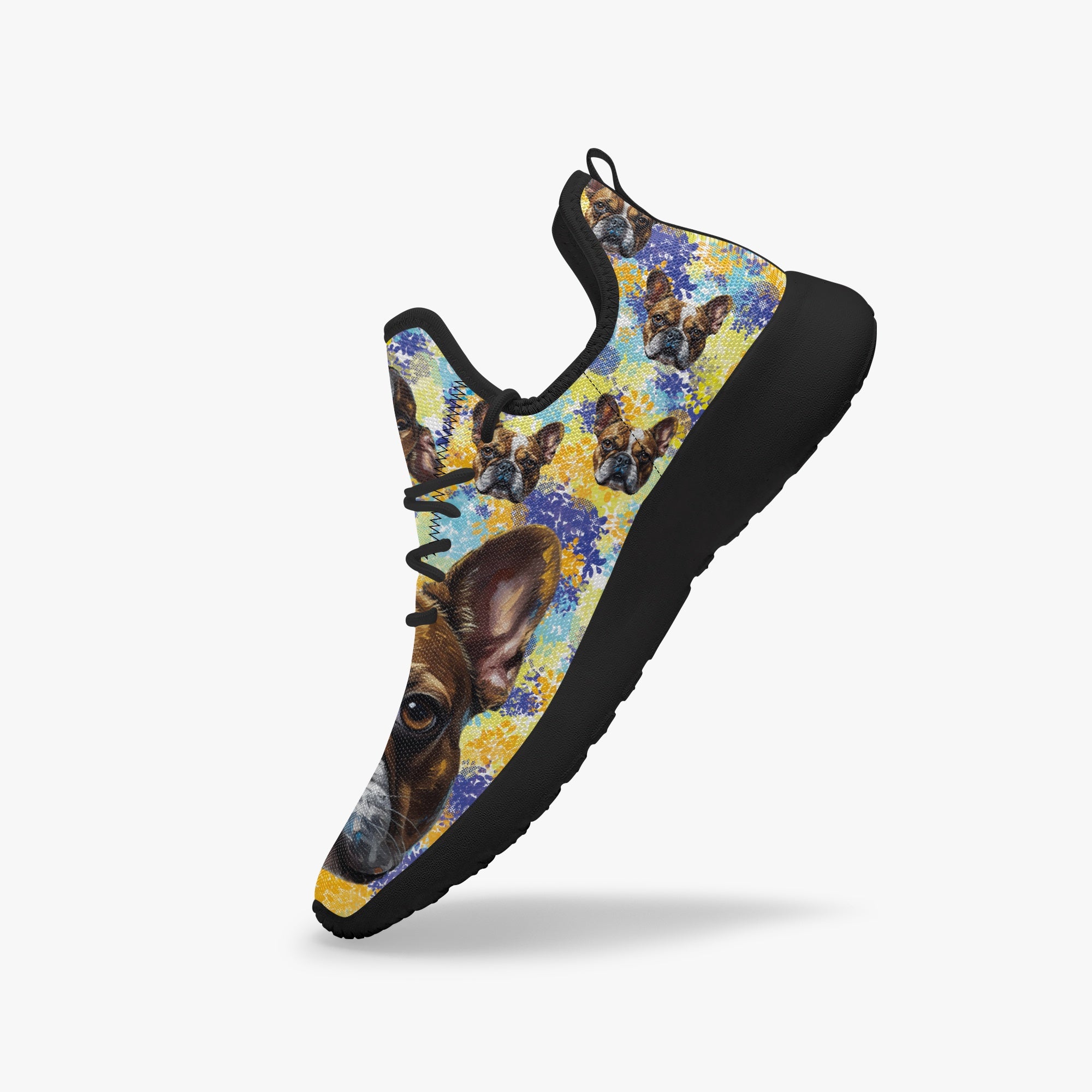 Frenchie Classic High-Top Shoes for Frenchie Enthusiasts-fadou