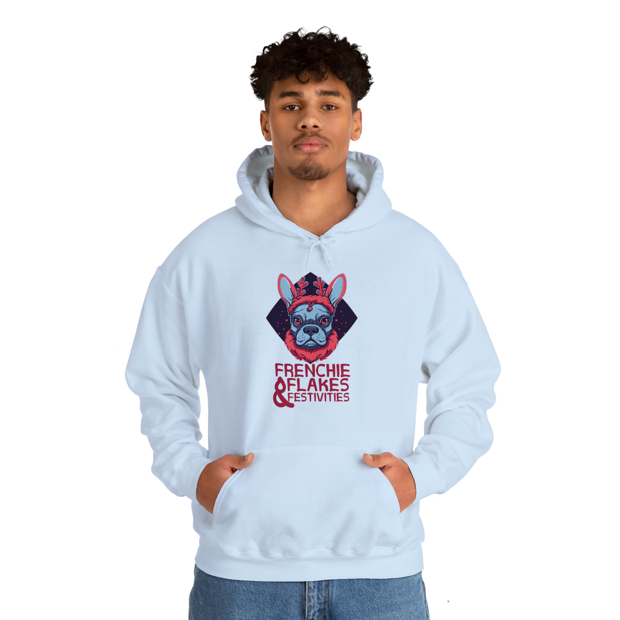 Frenchie & Flakes Unisex Hoodie for Brachycephalic Dogs-fadou