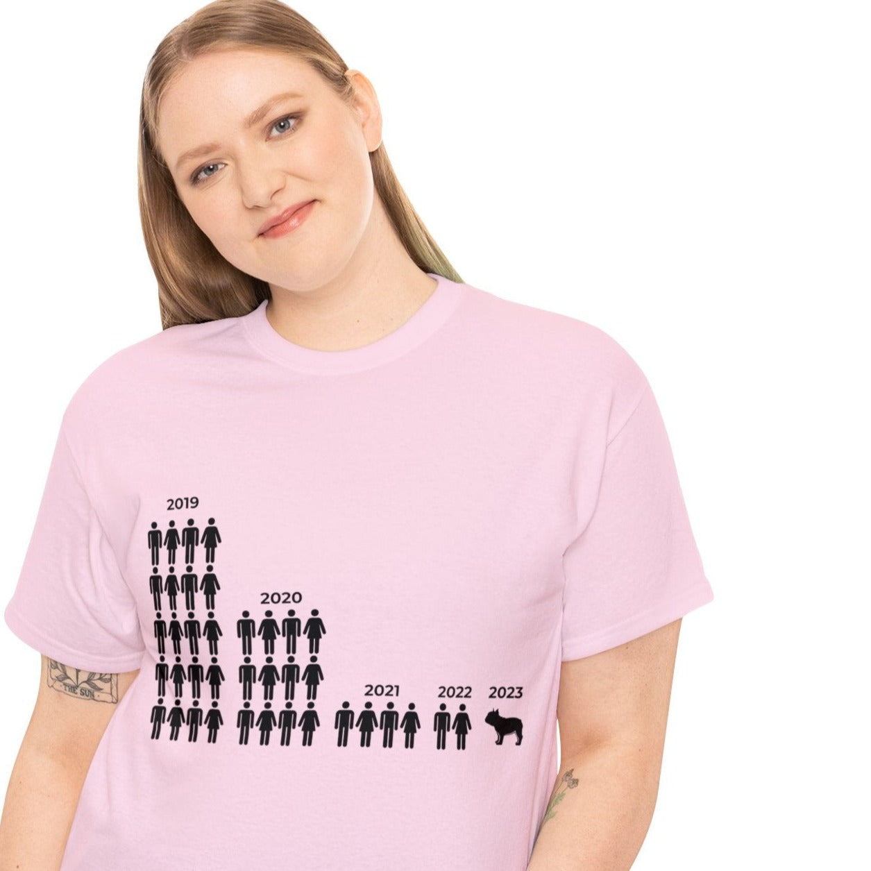 Friendship Cotton Cotton T-Shirt for Frenchie Enthusiasts-fadou