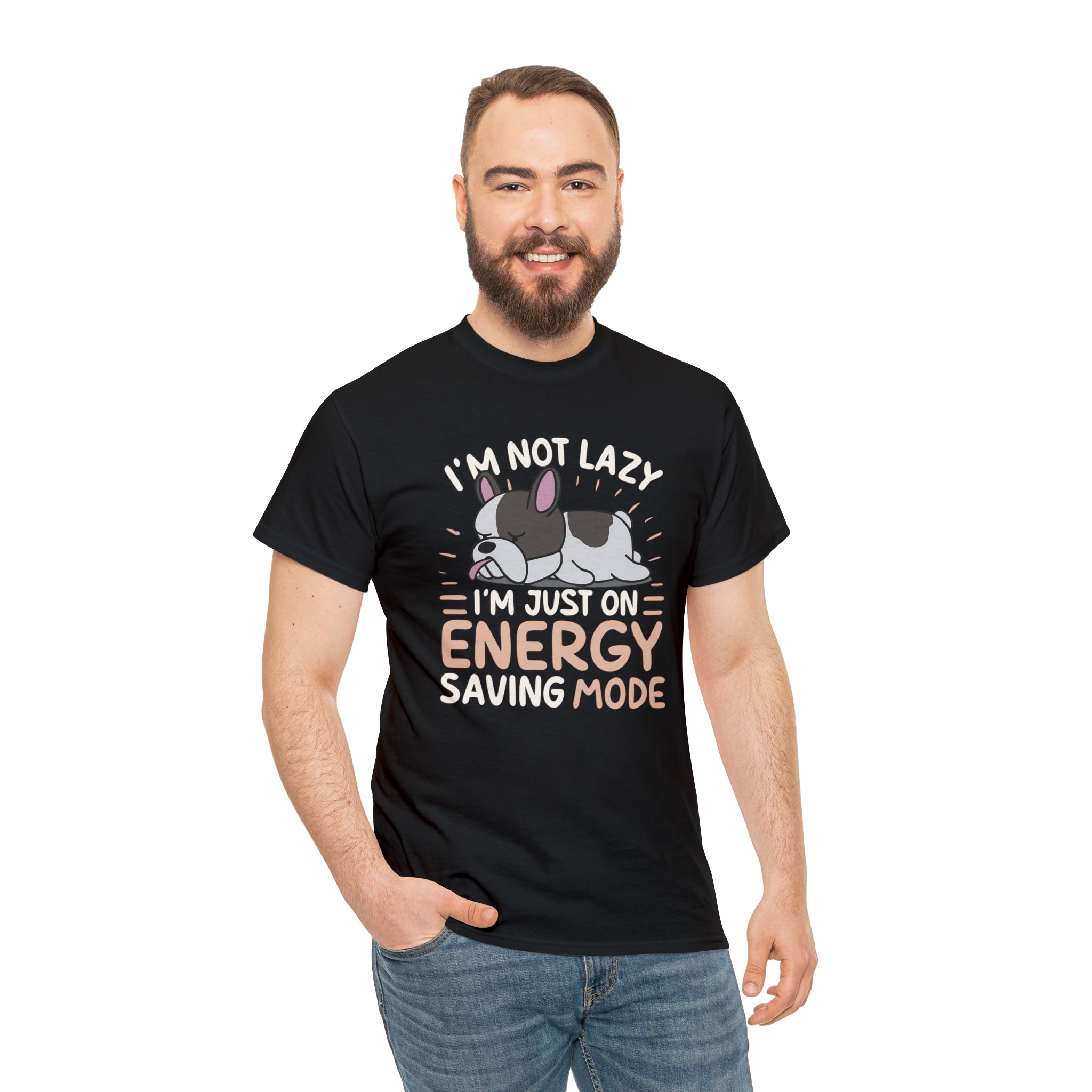 Im Not Lazy - Unisex Cotton T-Shirt for Dog Moms & Dads-fadou