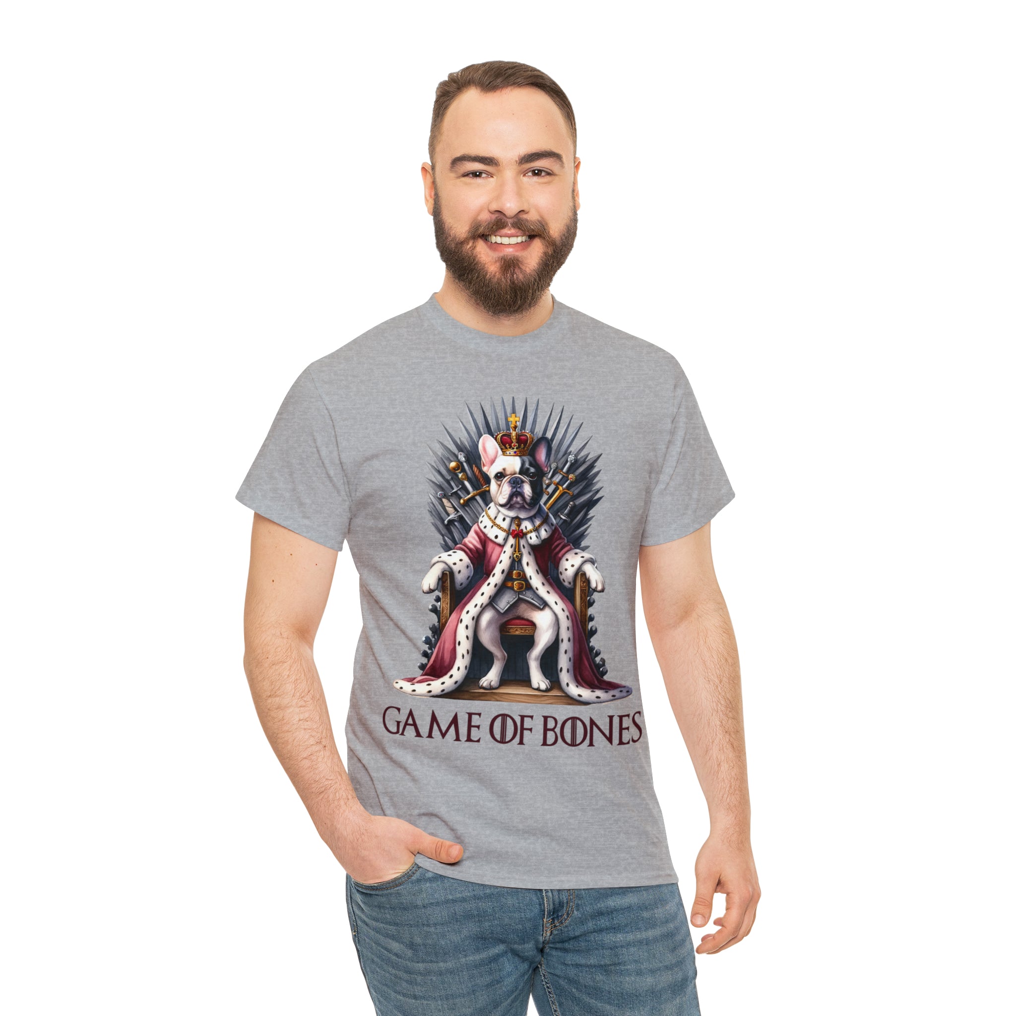 French Bulldog Cotton Graphic Tee for Frenchie Enthusiasts-fadou