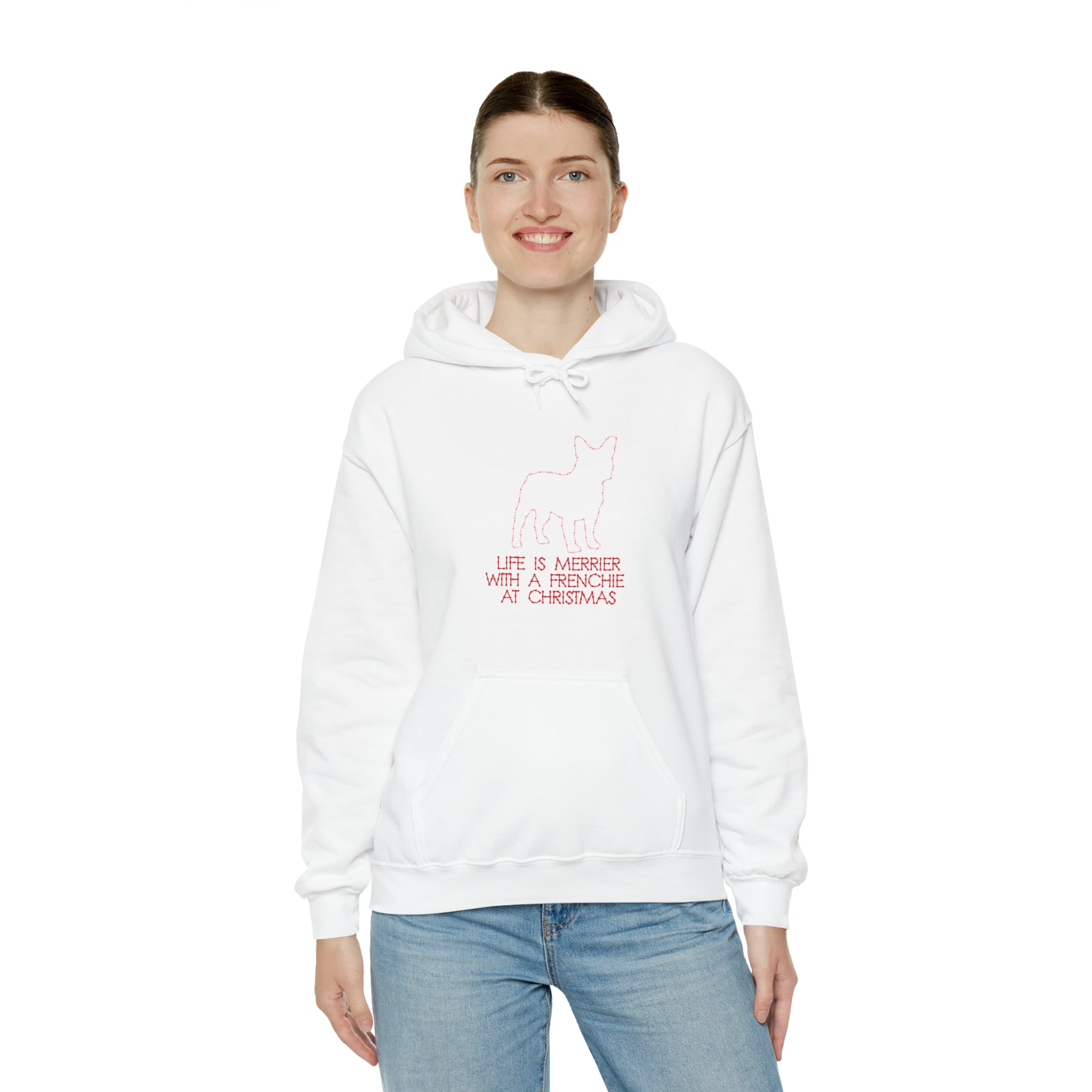 Life French Bulldog Cotton Sweatshirt for Frenchie Enthusiasts-fadou
