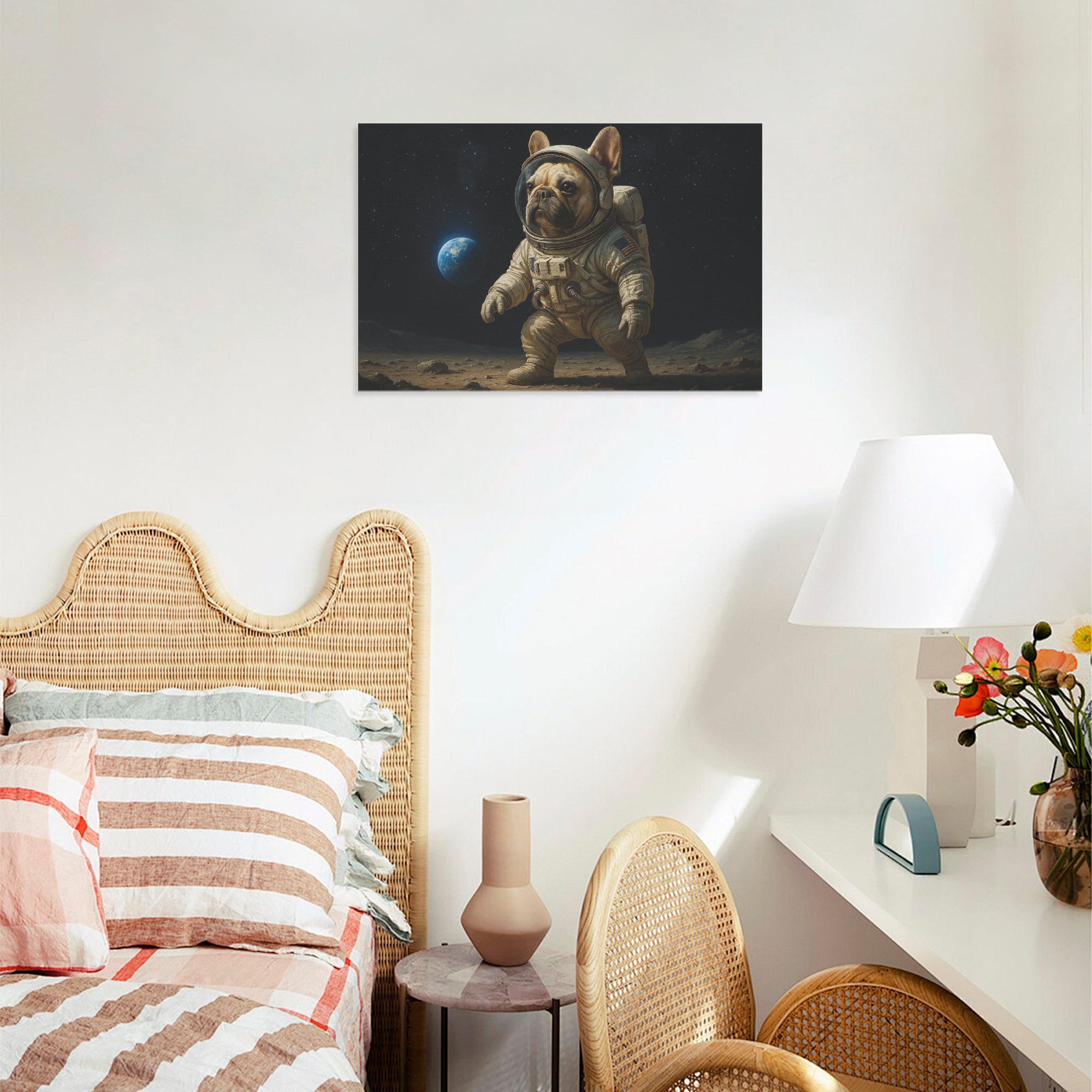 Fiona Adorable Canvas Wall Art for Frenchie Enthusiasts-fadou