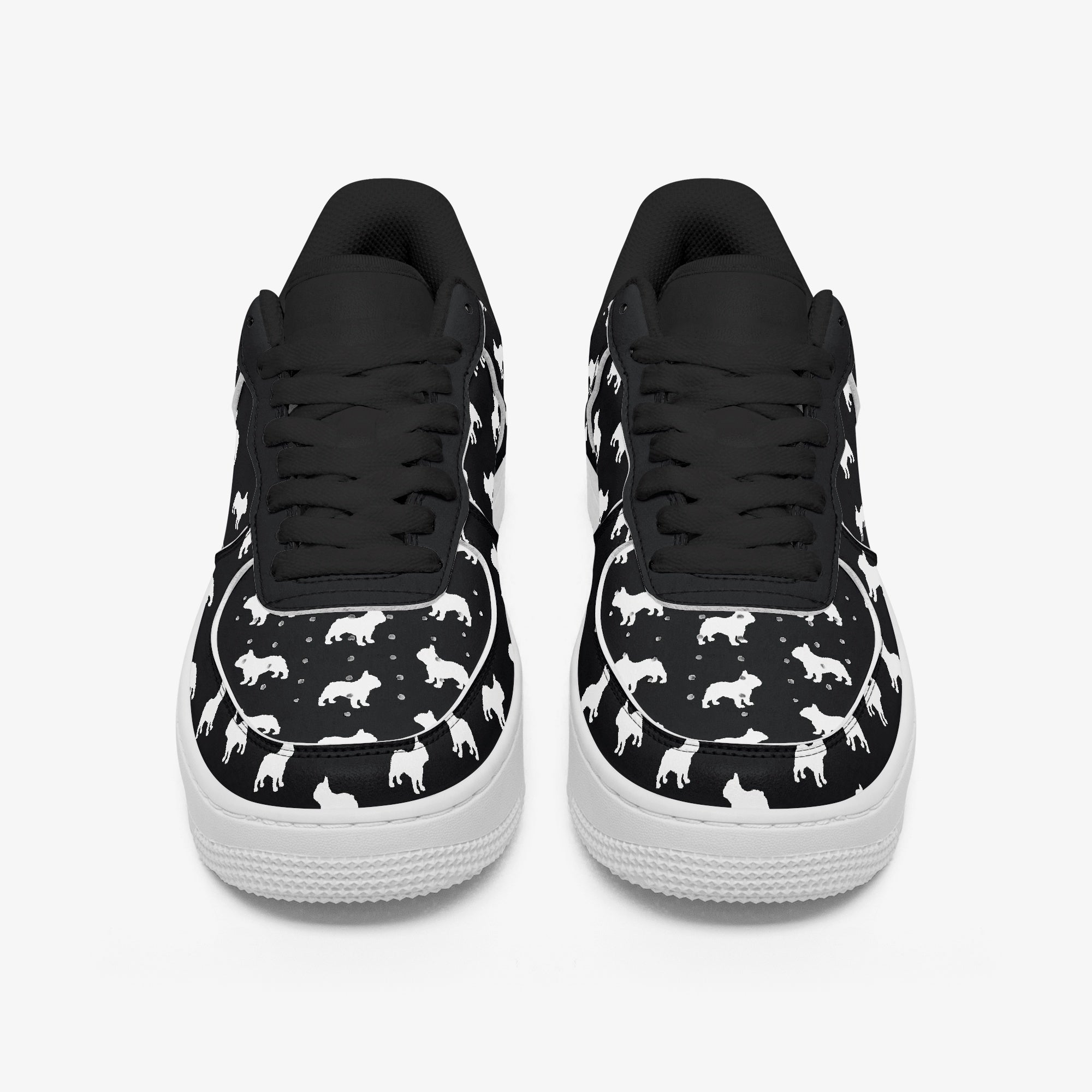 French Bulldog Leather Canvas Sneakers for Dog Moms & Dads-fadou