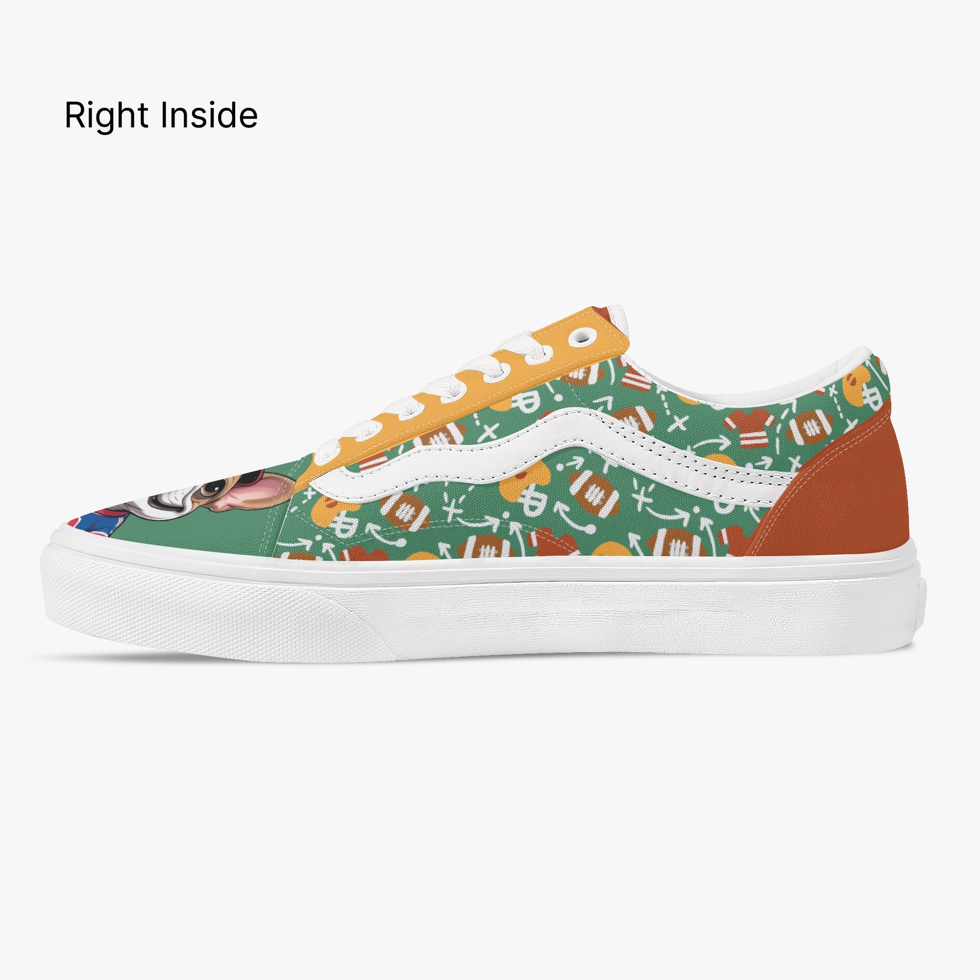 French Bulldog Trendy Canvas Sneakers for Frenchie Fans-fadou