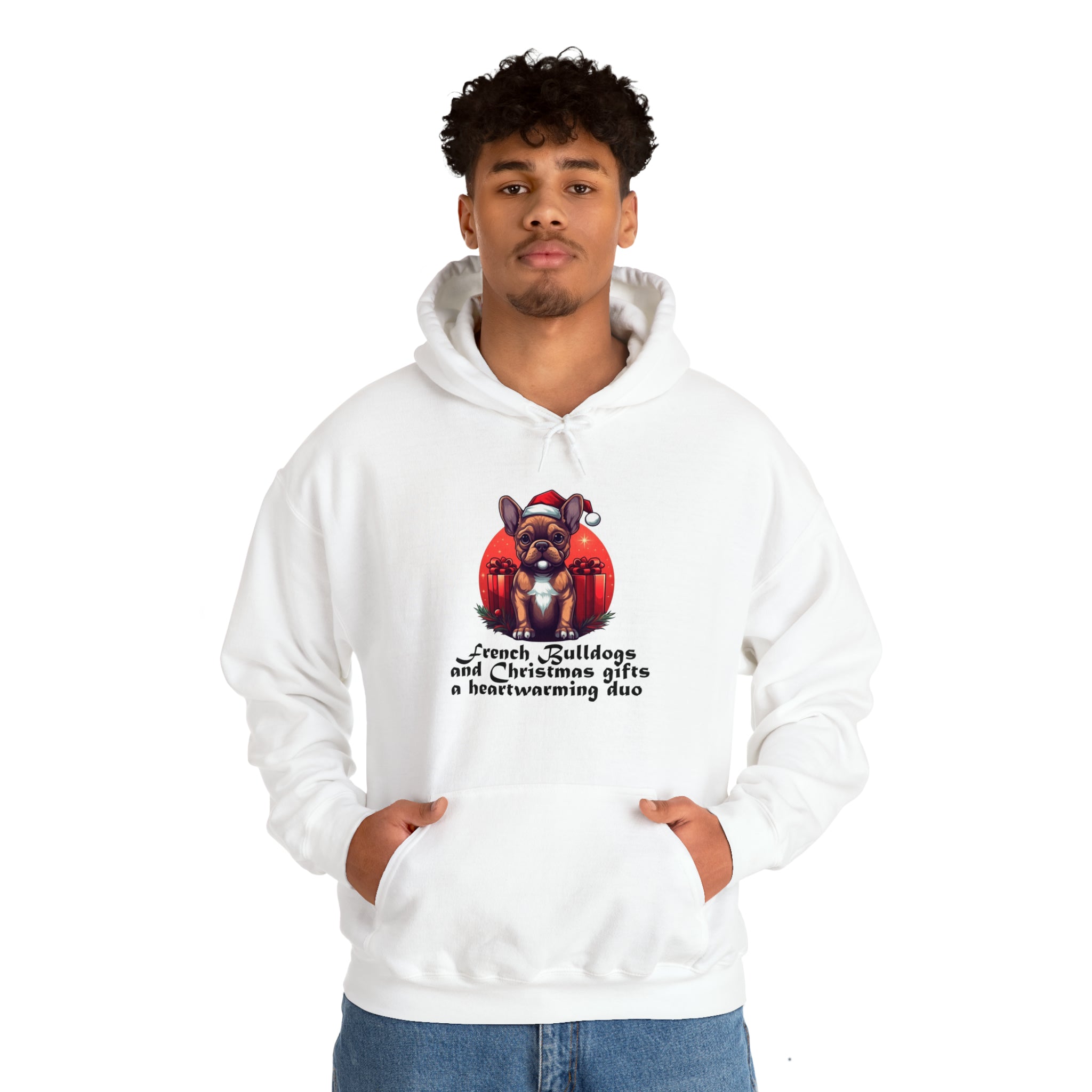 French Bulldog Christmas Dog Hoodie for Flat-Face Breeds-fadou