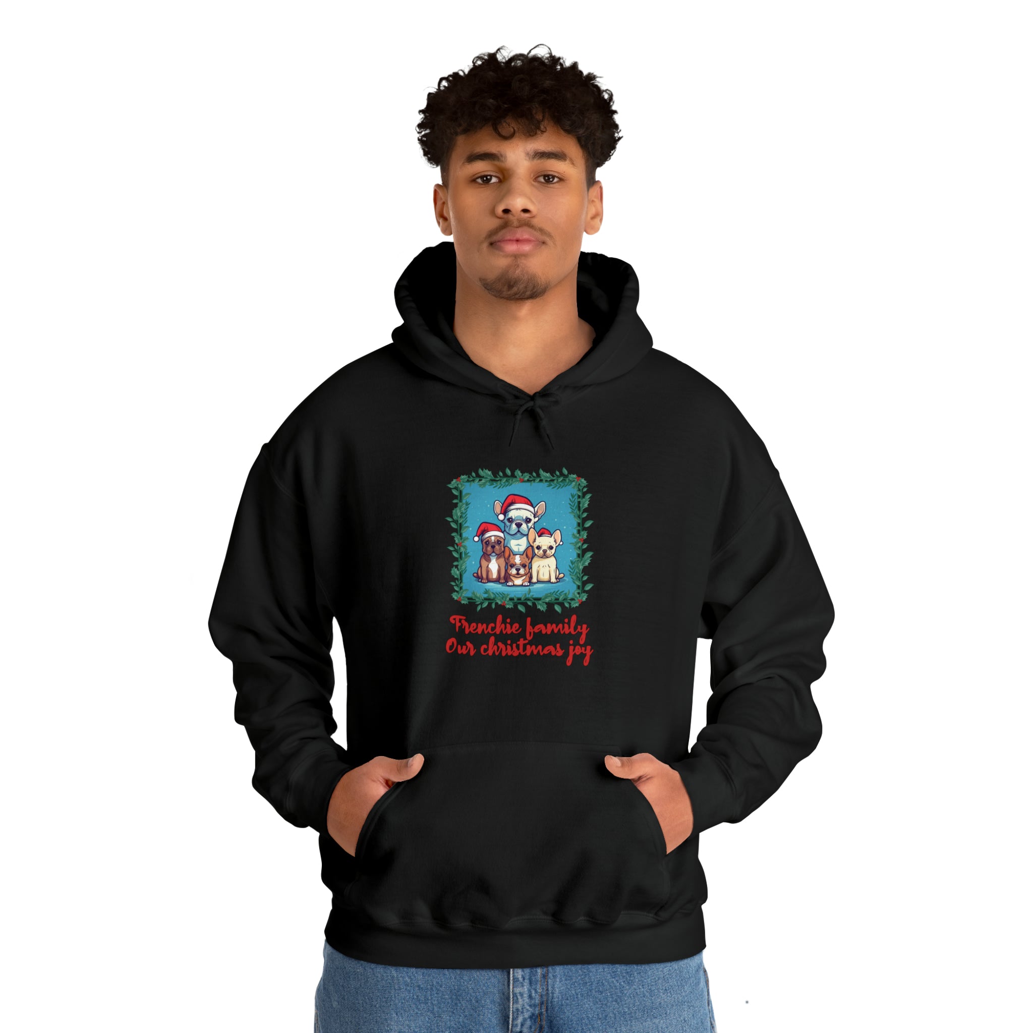 Frenchie Family Unisex Hoodie for Travel Comfort and Safety-fadou