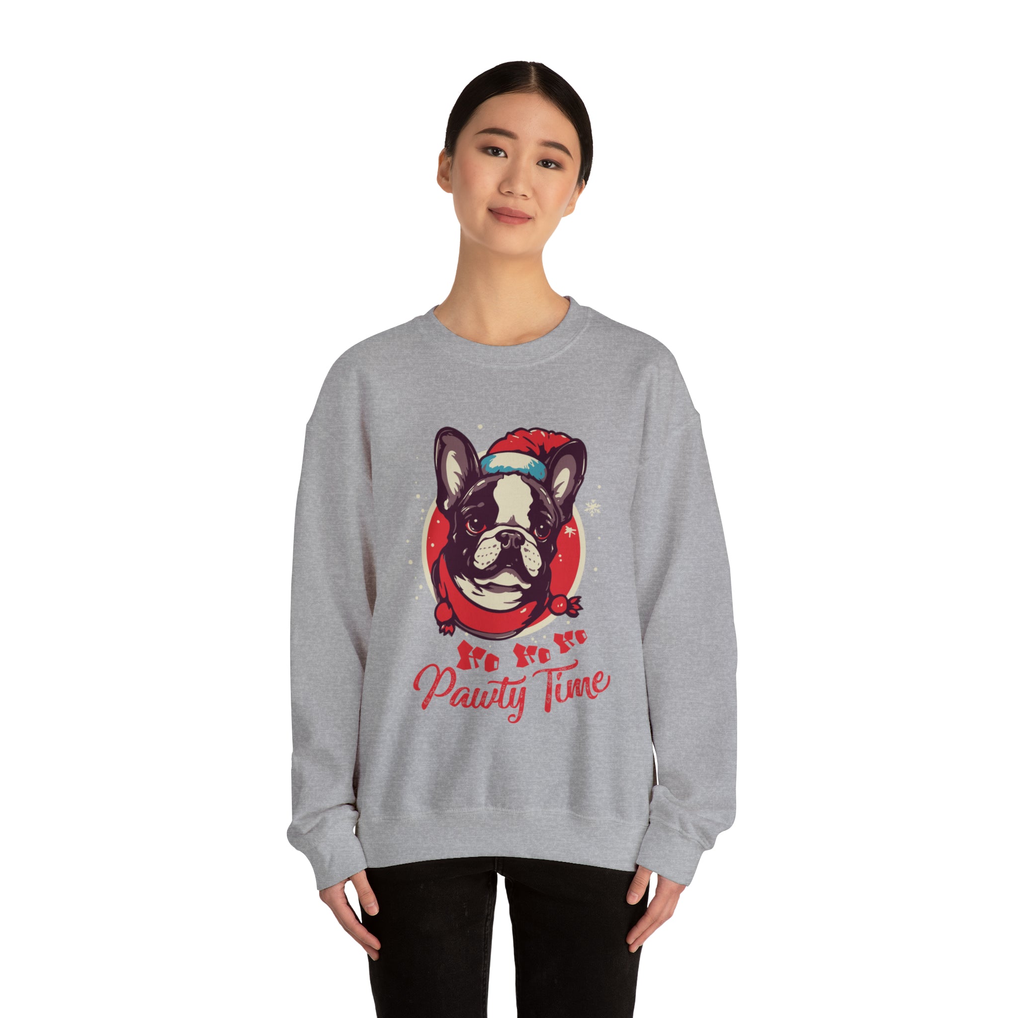 Pawty French Bulldog Dog Mom Hoodie for Frenchie Enthusiasts-fadou