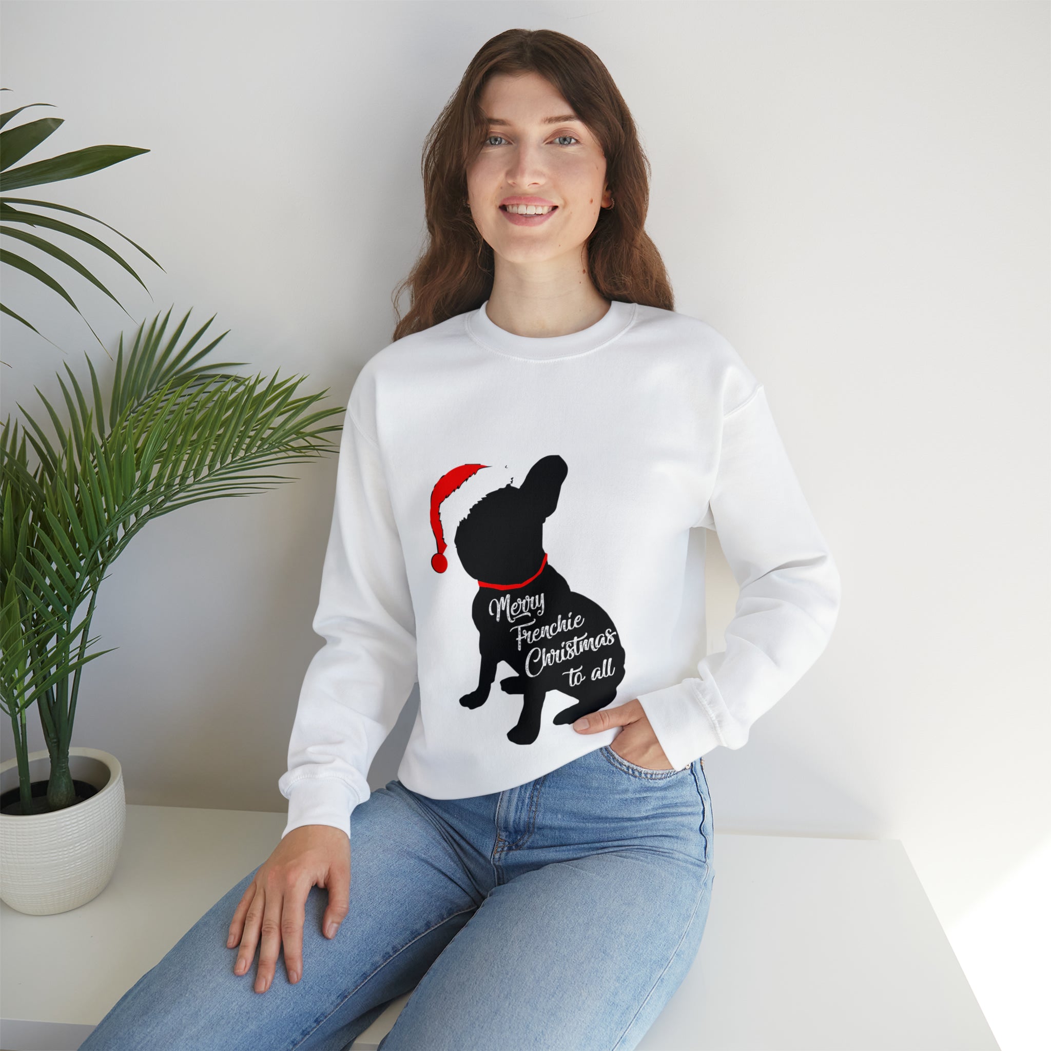 French Bulldog Christmas Pet Sweatshirt for Daily Walks-fadou