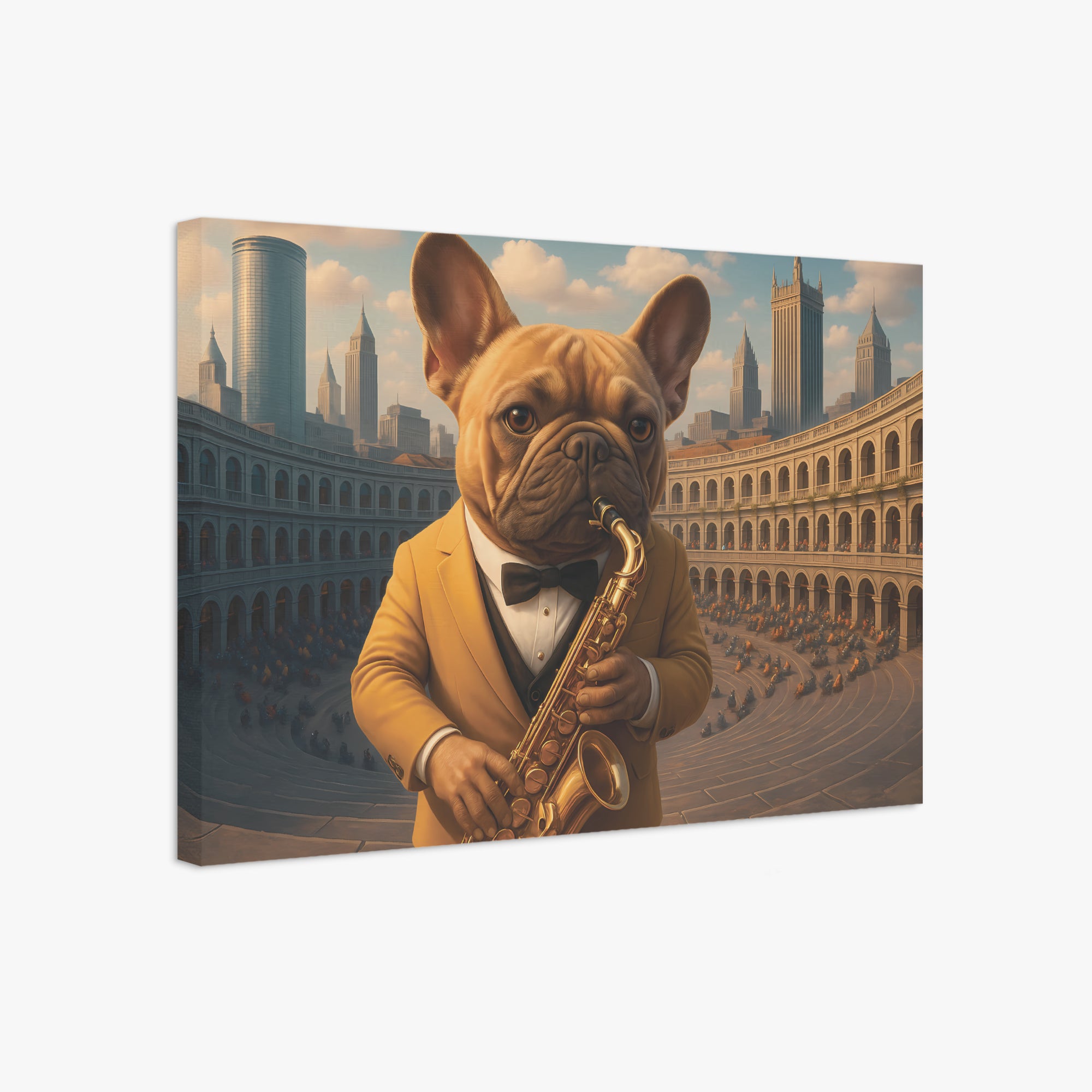 French Bulldog Adorable Canvas Wall Art for Frenchie Enthusiasts-fadou
