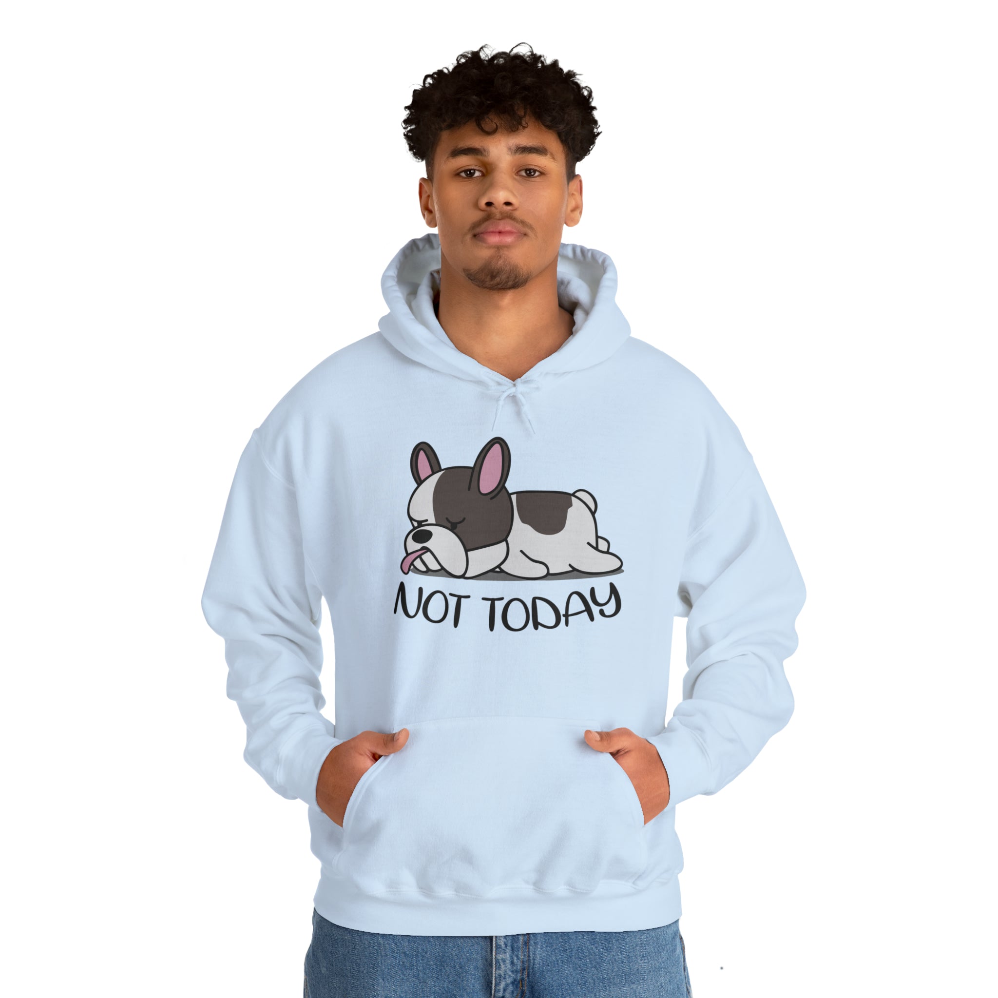 Not French Bulldog Cotton Sweatshirt for Bulldog Owners-fadou