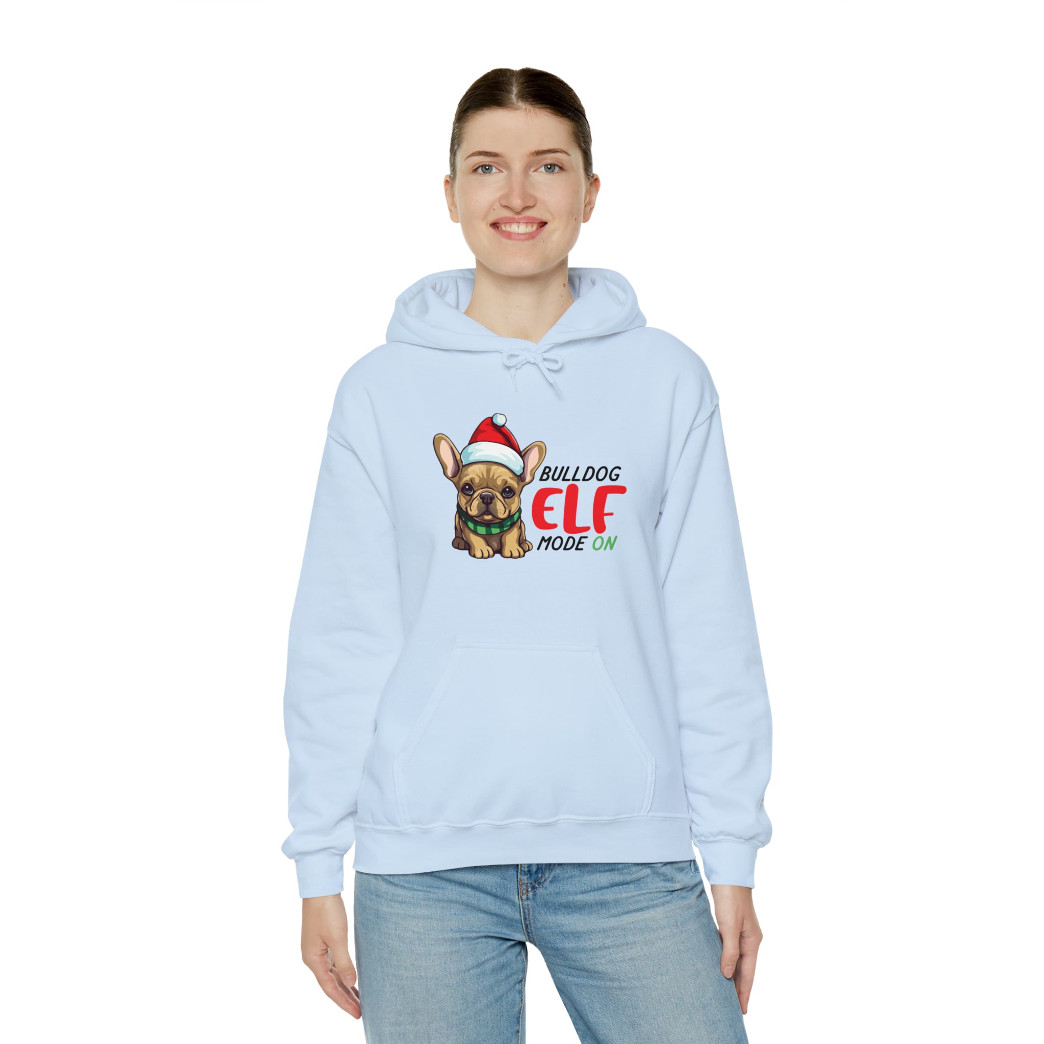 ELF French Bulldog Cotton Sweatshirt for Bulldog Owners-fadou