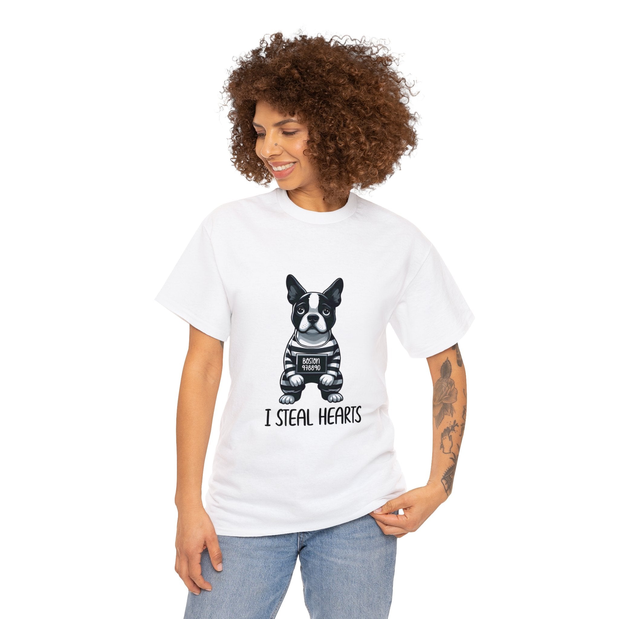 Riley - Unisex Tshirts for Boston Terrier Lovers for Everyday Wear-fadou