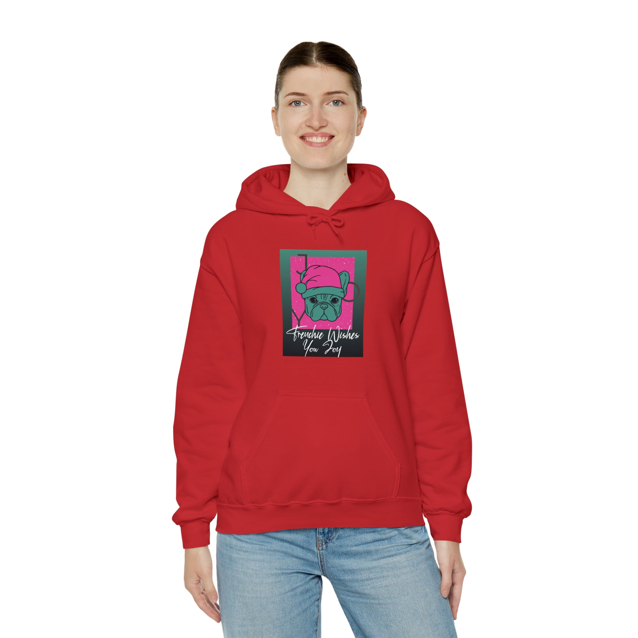 Frenchie Wishes Unisex Hoodie for Travel Comfort and Safety-fadou