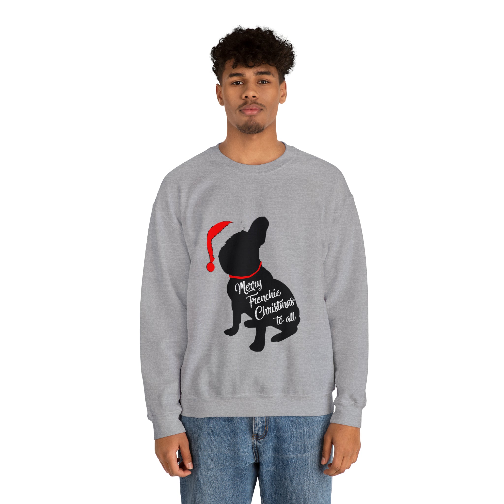 French Bulldog Christmas Pet Sweatshirt for Daily Walks-fadou